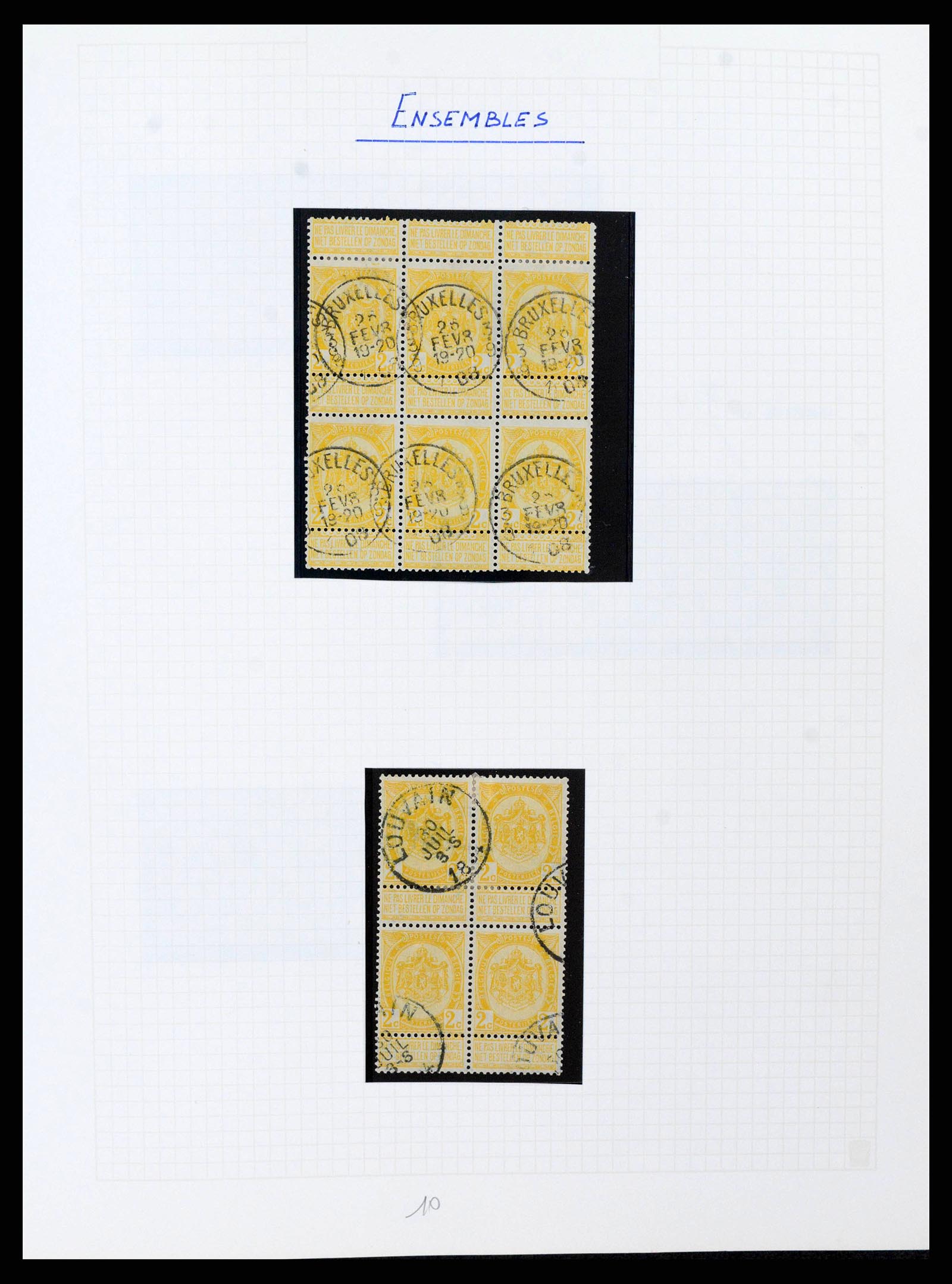 38023 0041 - Stamp collection 38023 Belgium 1893-1900.