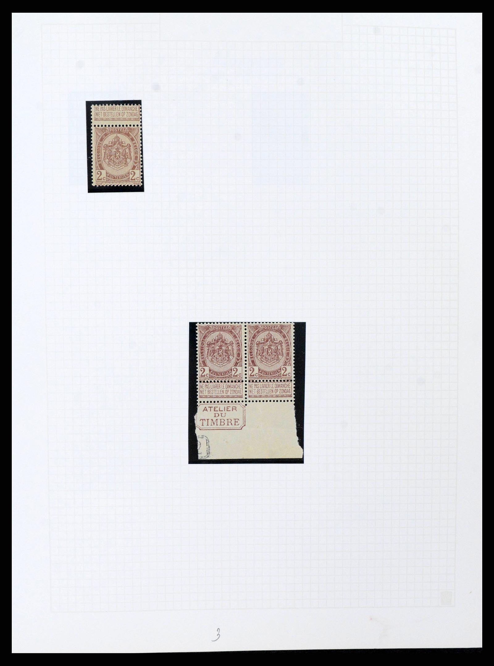 38023 0048 - Postzegelverzameling 38023 België 1893-1900.