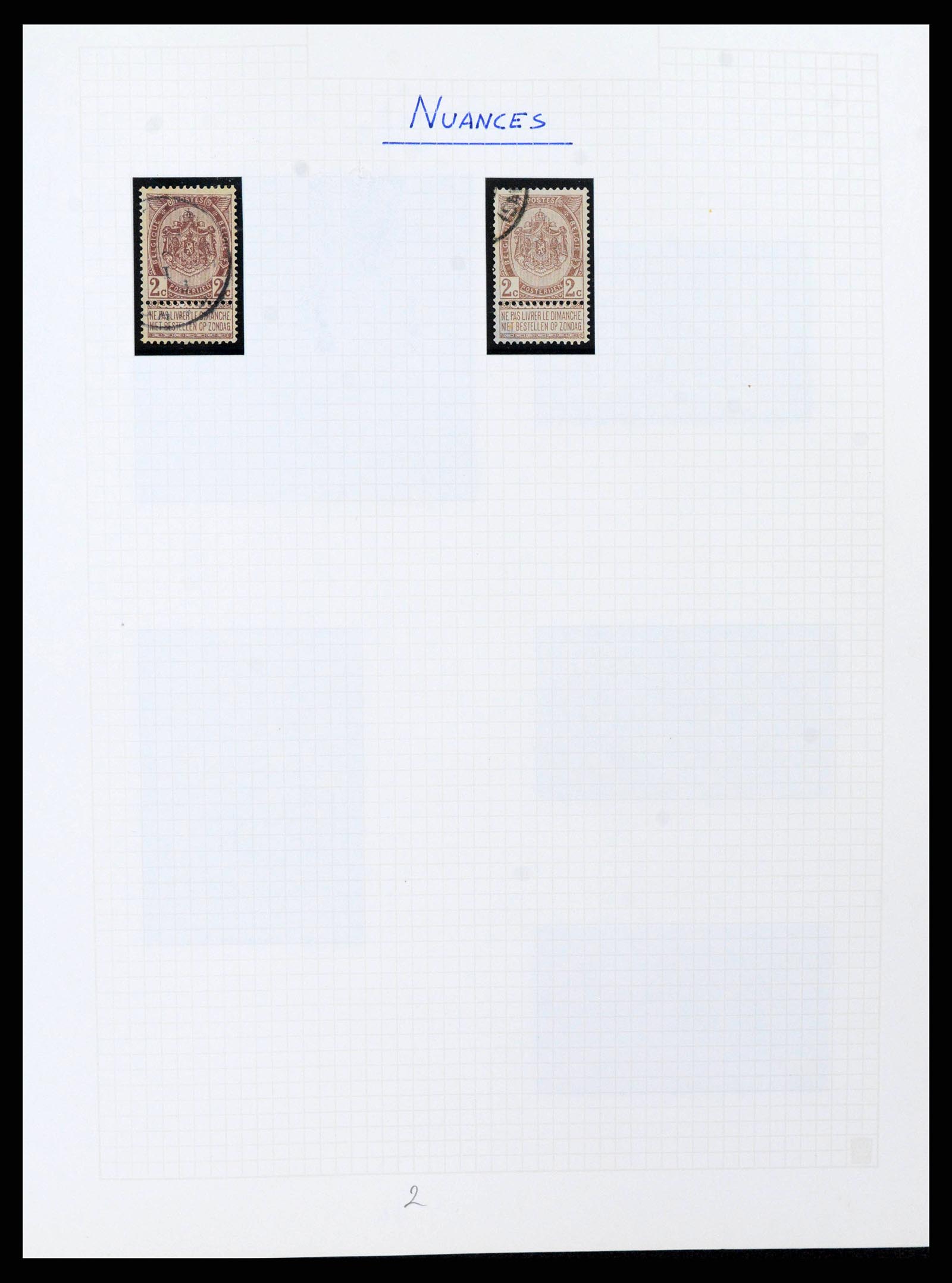 38023 0049 - Postzegelverzameling 38023 België 1893-1900.