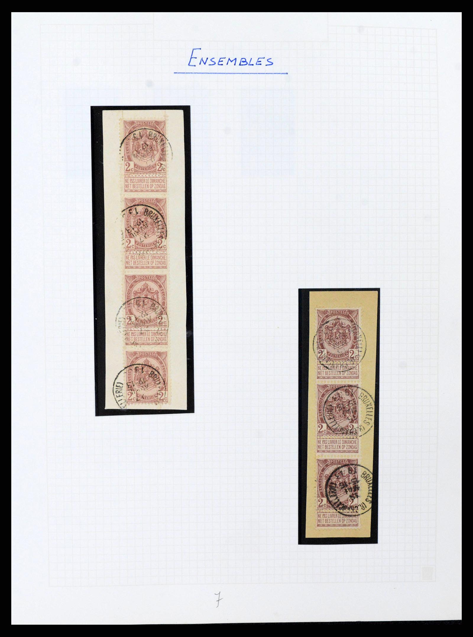38023 0051 - Postzegelverzameling 38023 België 1893-1900.