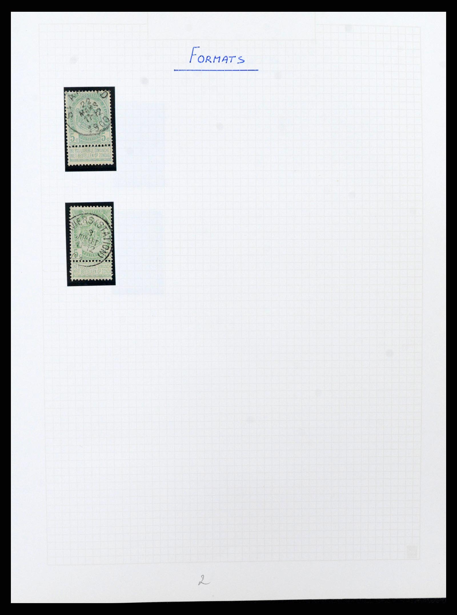38023 0060 - Stamp collection 38023 Belgium 1893-1900.