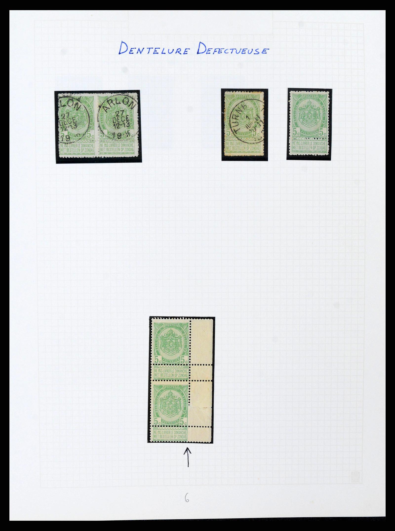 38023 0062 - Postzegelverzameling 38023 België 1893-1900.