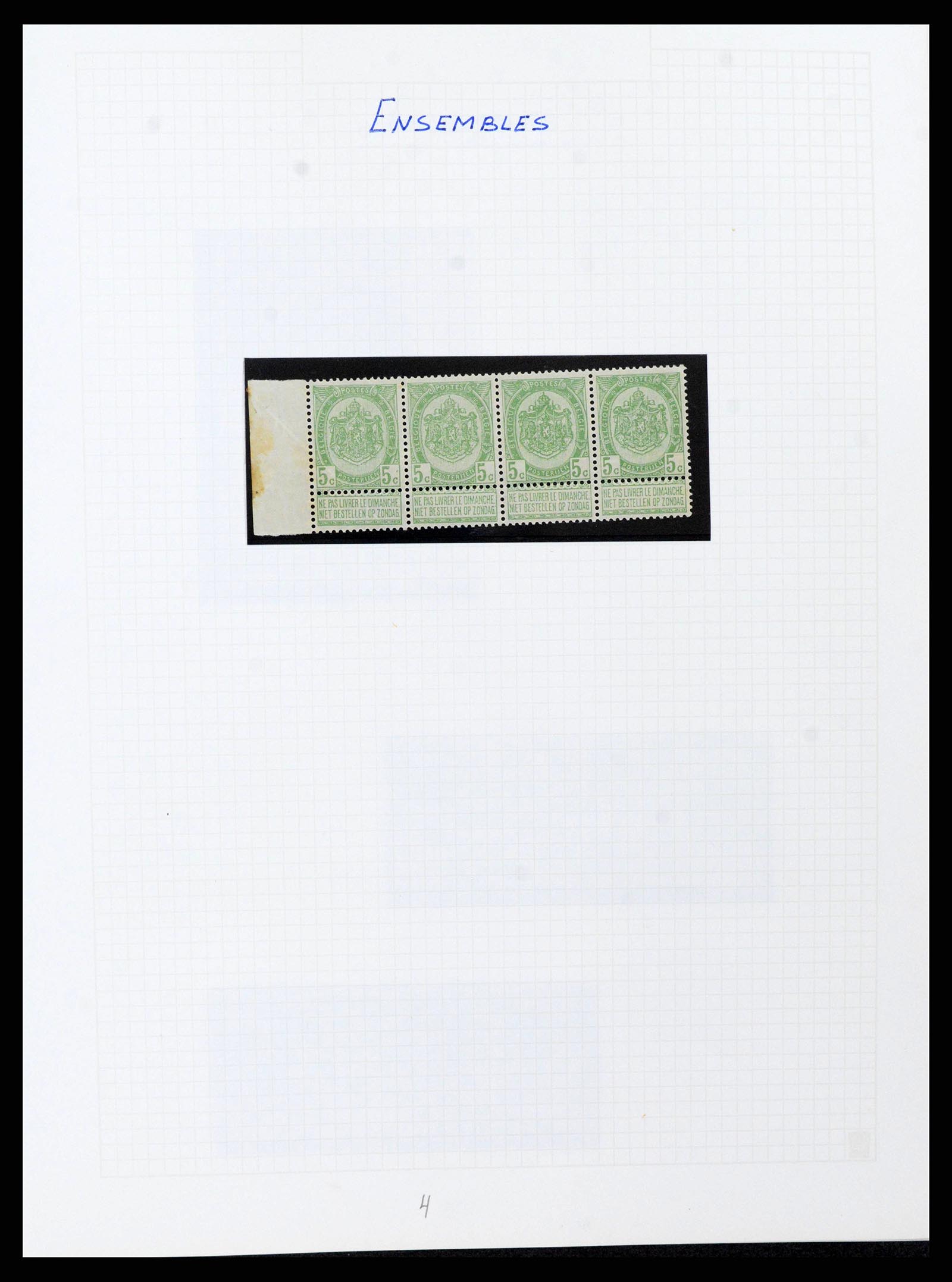 38023 0065 - Postzegelverzameling 38023 België 1893-1900.