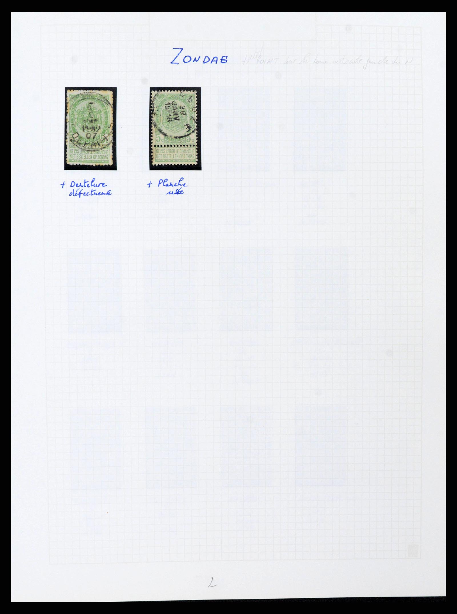 38023 0069 - Postzegelverzameling 38023 België 1893-1900.