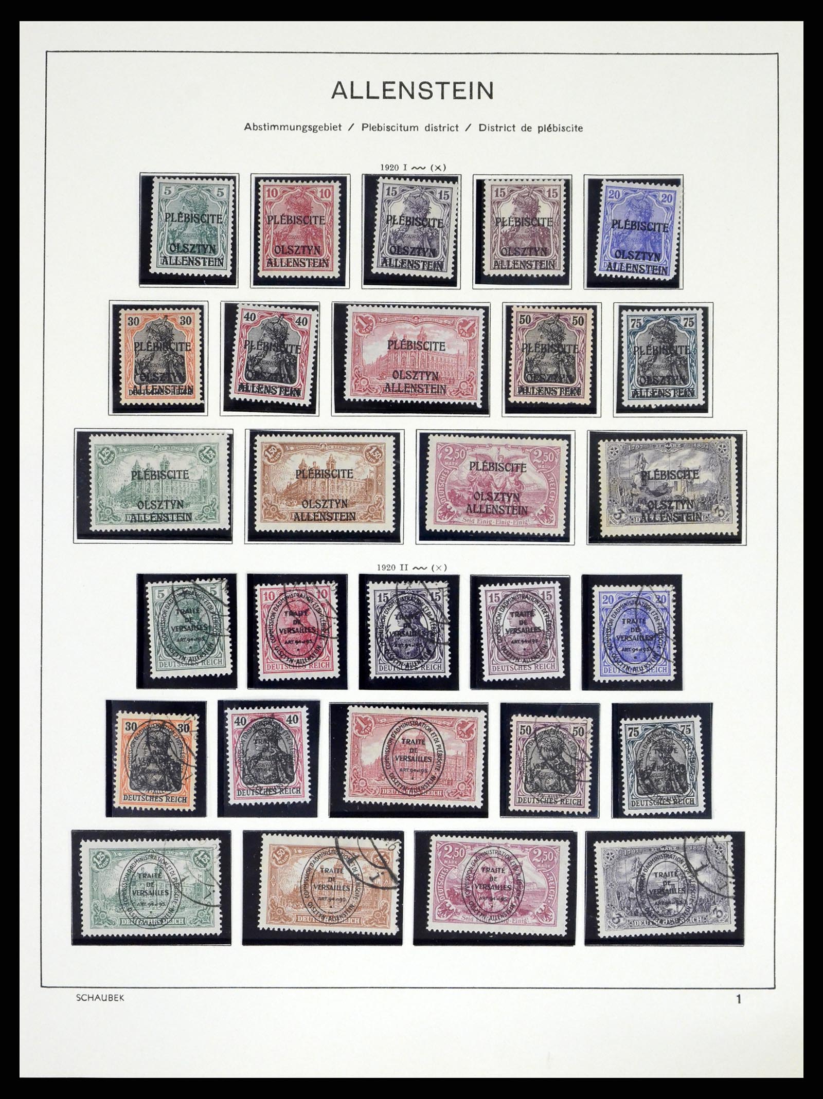 38025 0001 - Postzegelverzameling 38025 Duitse gebieden 1920-1959.
