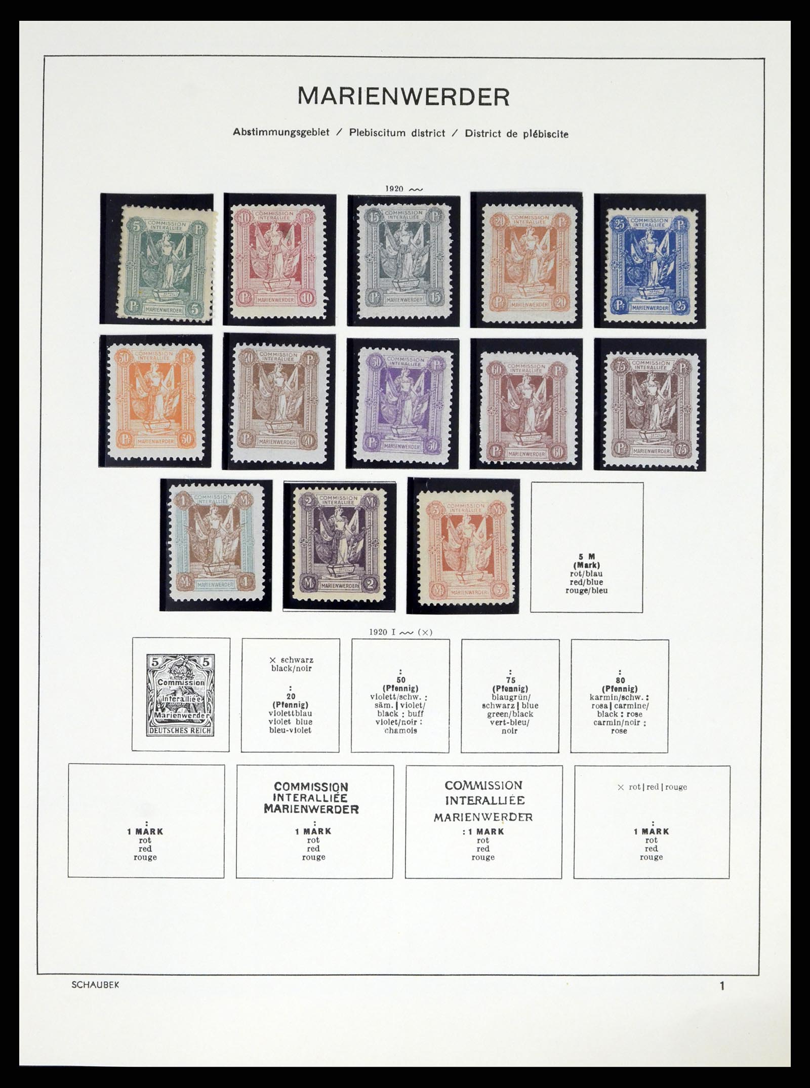 38025 0002 - Stamp collection 38025 German territories 1920-1959.