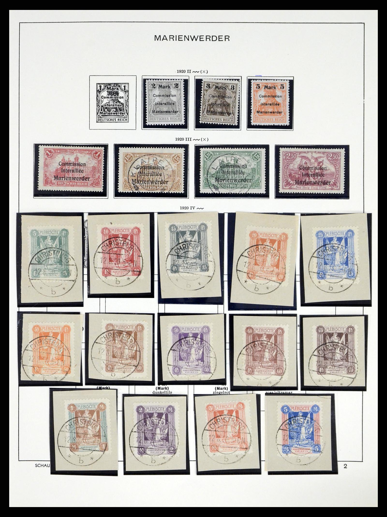 38025 0003 - Stamp collection 38025 German territories 1920-1959.