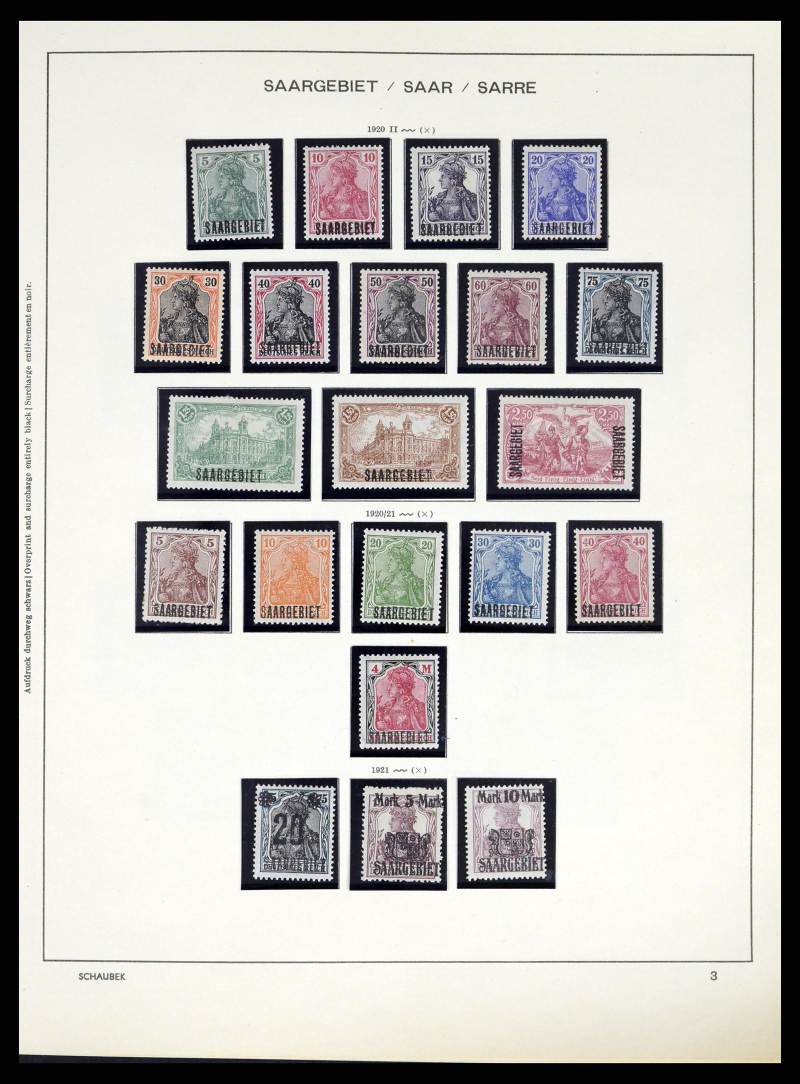 38025 0005 - Stamp collection 38025 German territories 1920-1959.