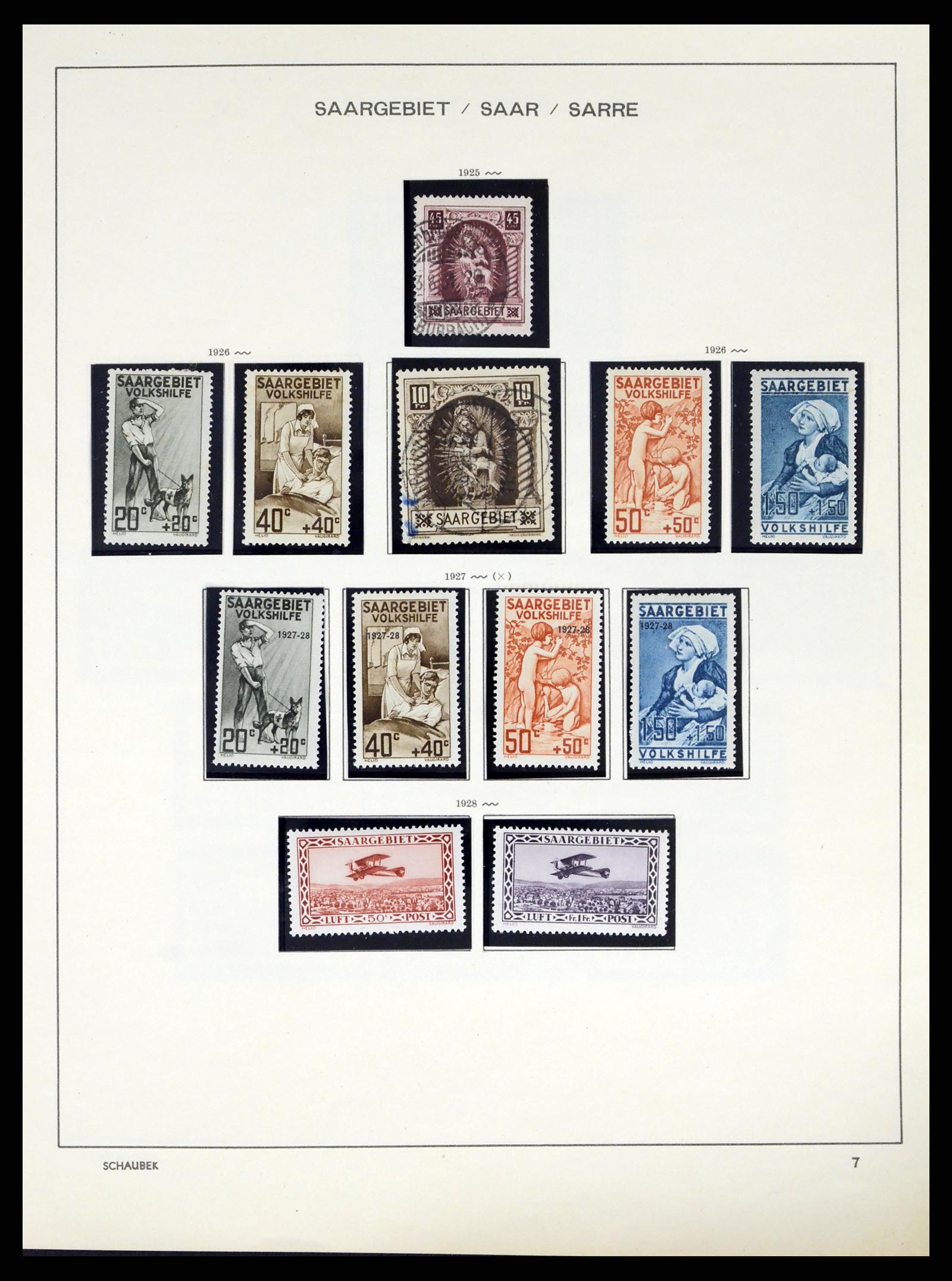 38025 0009 - Postzegelverzameling 38025 Duitse gebieden 1920-1959.