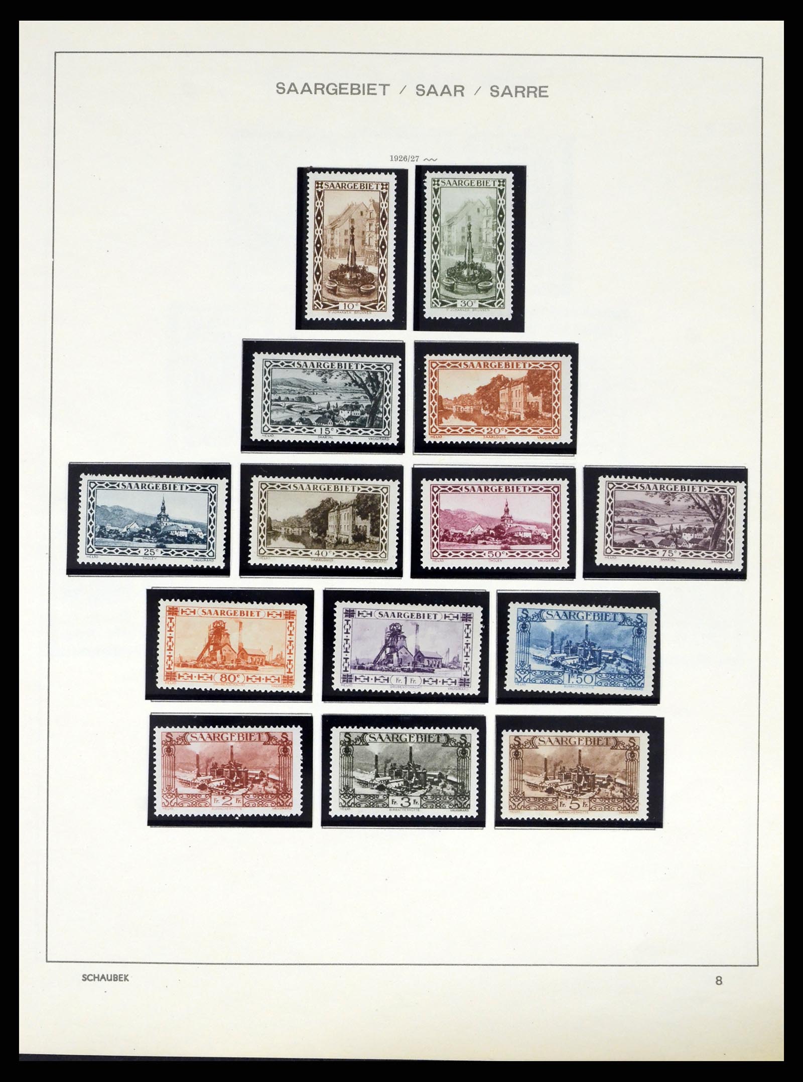 38025 0010 - Stamp collection 38025 German territories 1920-1959.