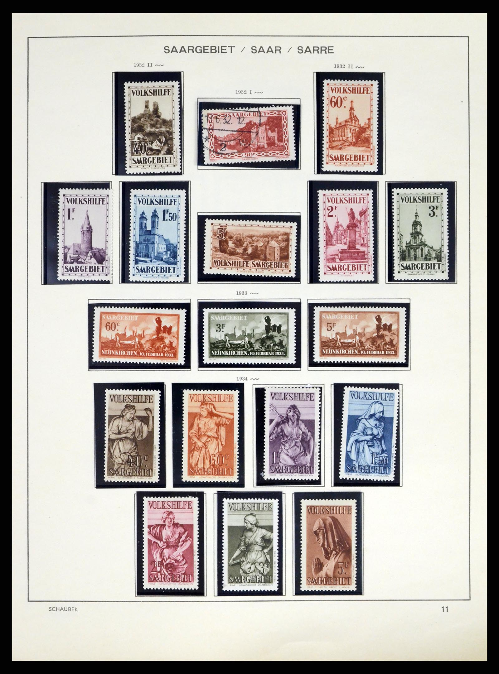 38025 0012 - Postzegelverzameling 38025 Duitse gebieden 1920-1959.