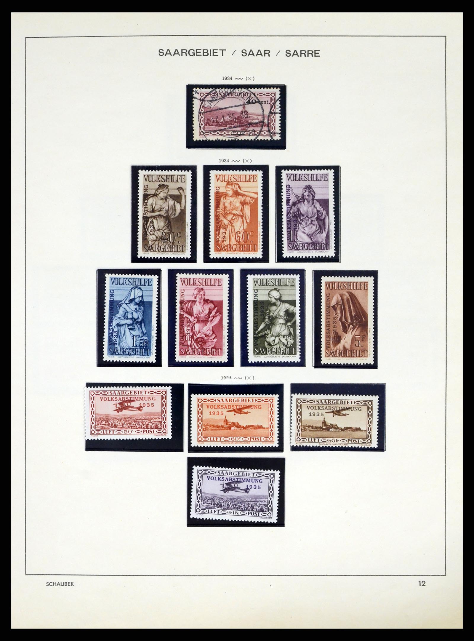 38025 0013 - Postzegelverzameling 38025 Duitse gebieden 1920-1959.