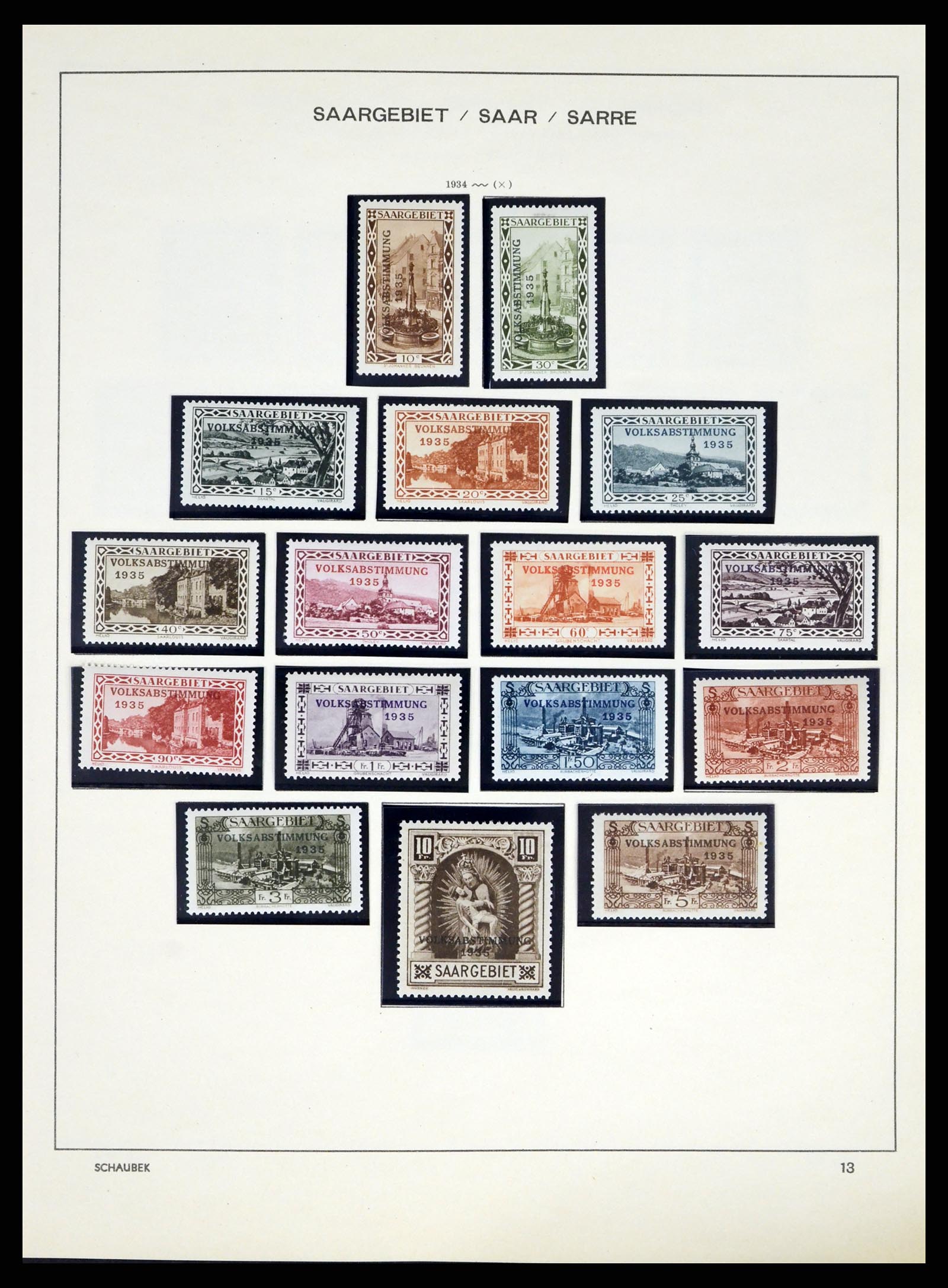 38025 0014 - Postzegelverzameling 38025 Duitse gebieden 1920-1959.