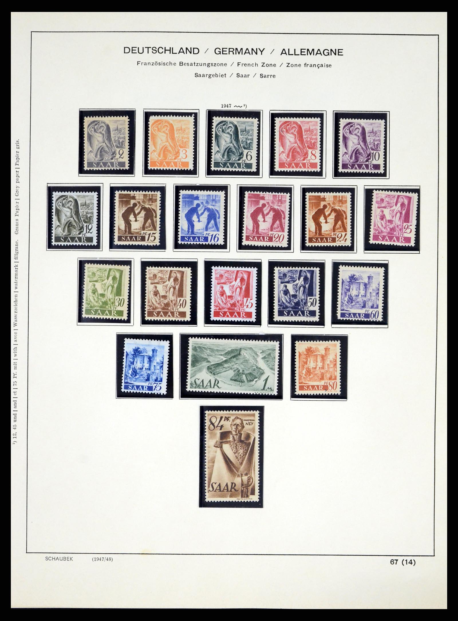 38025 0015 - Stamp collection 38025 German territories 1920-1959.