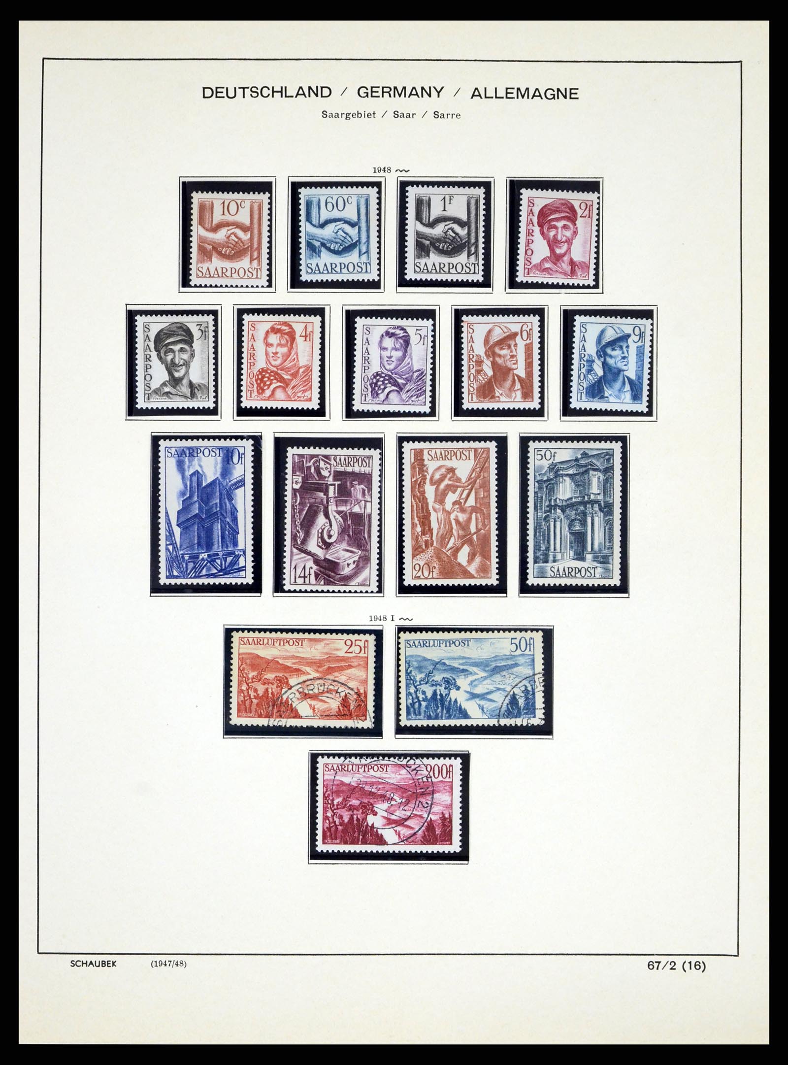 38025 0017 - Postzegelverzameling 38025 Duitse gebieden 1920-1959.
