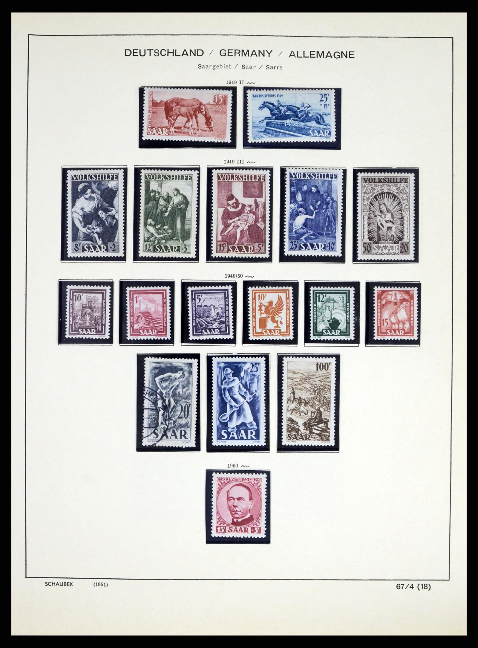 38025 0019 - Postzegelverzameling 38025 Duitse gebieden 1920-1959.