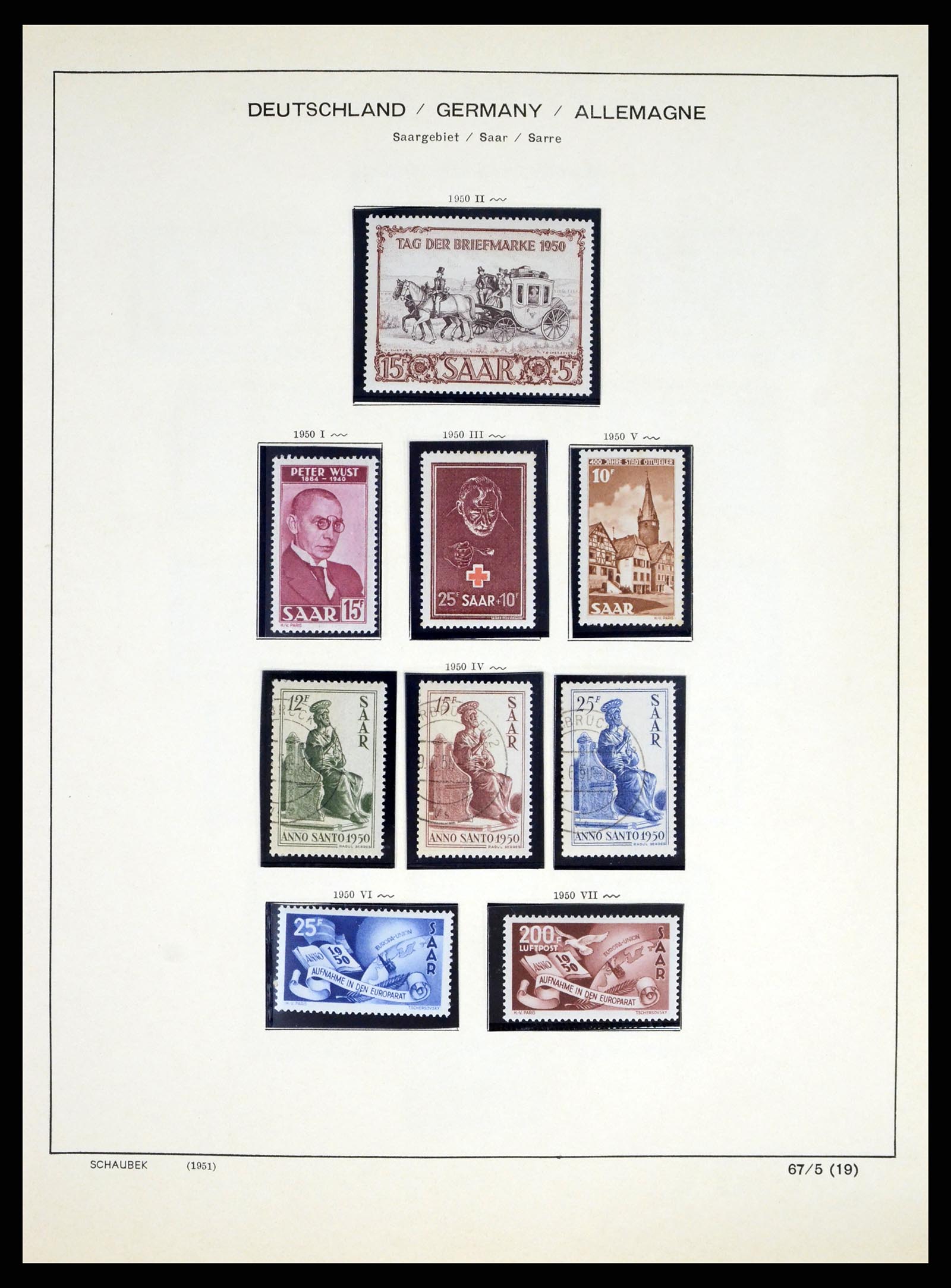 38025 0020 - Stamp collection 38025 German territories 1920-1959.