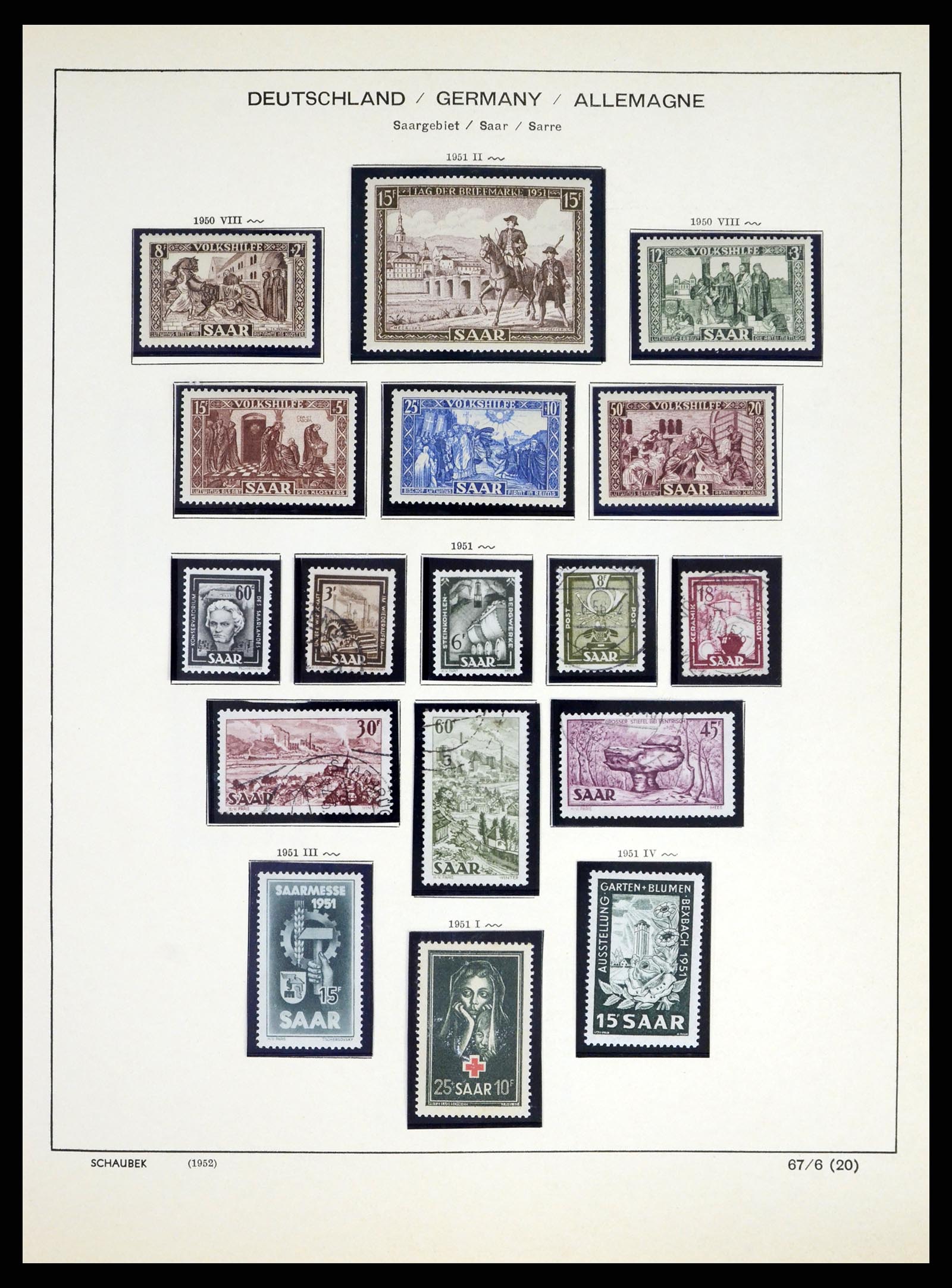 38025 0021 - Stamp collection 38025 German territories 1920-1959.