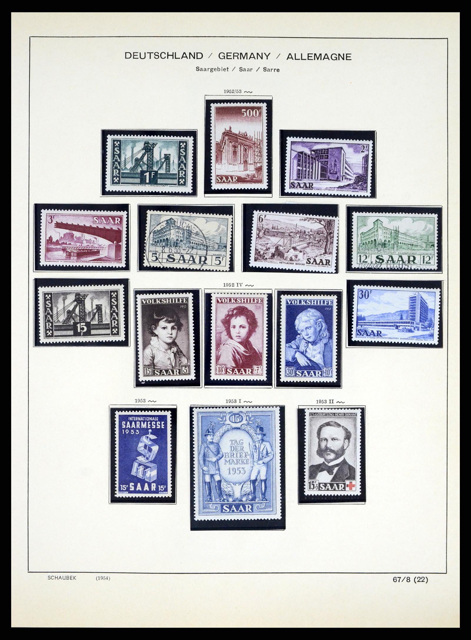 38025 0023 - Stamp collection 38025 German territories 1920-1959.