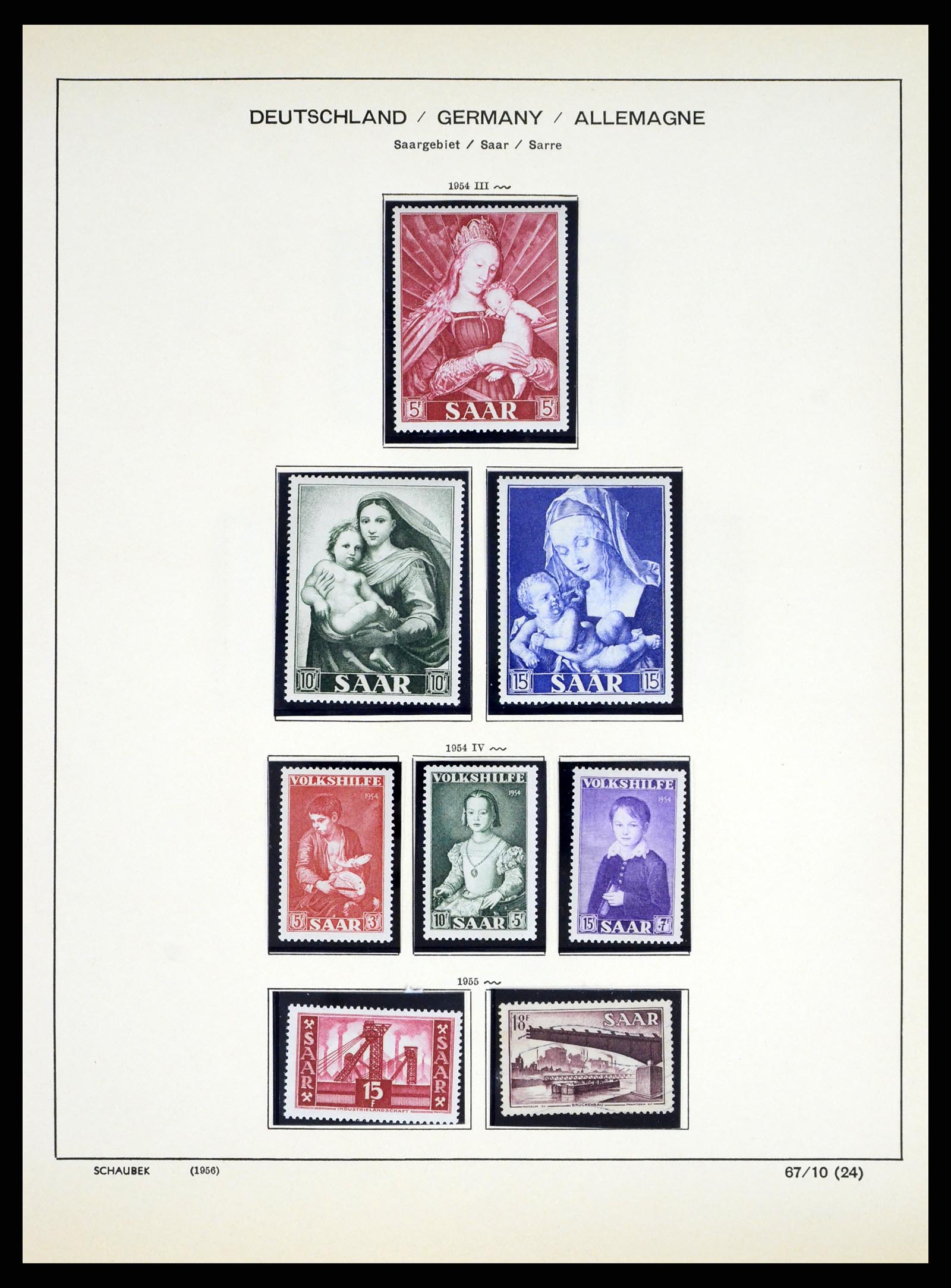38025 0025 - Stamp collection 38025 German territories 1920-1959.