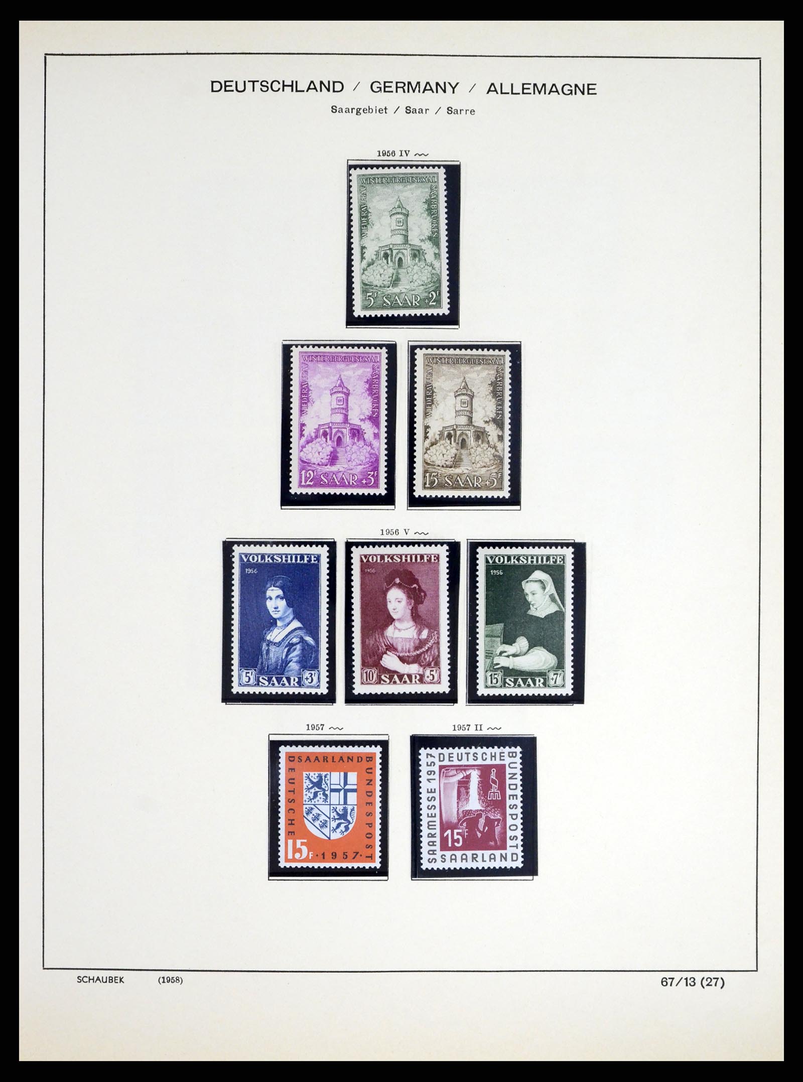38025 0028 - Stamp collection 38025 German territories 1920-1959.