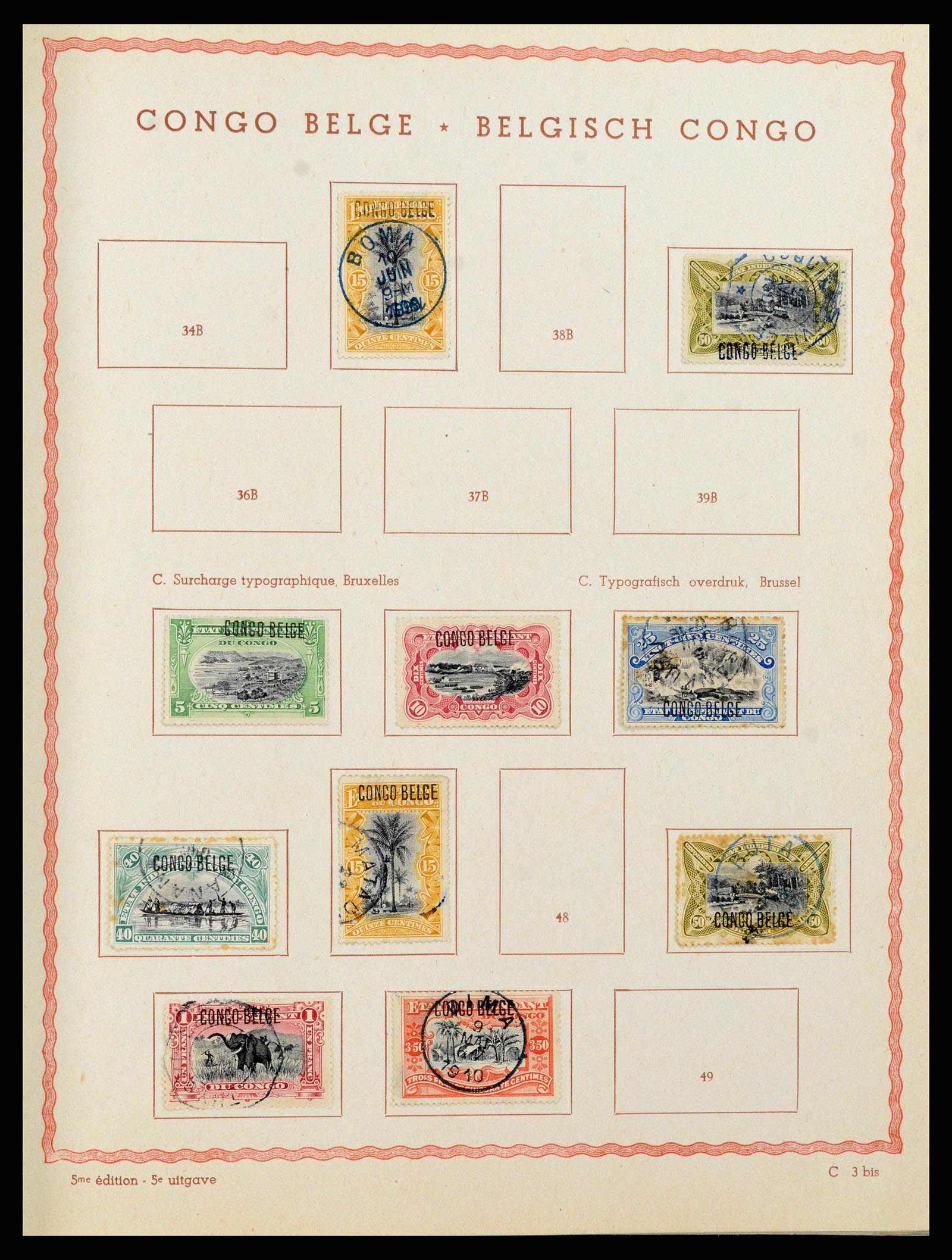 38026 0004 - Stamp collection 38026 Belgian Congo 1886-1962.