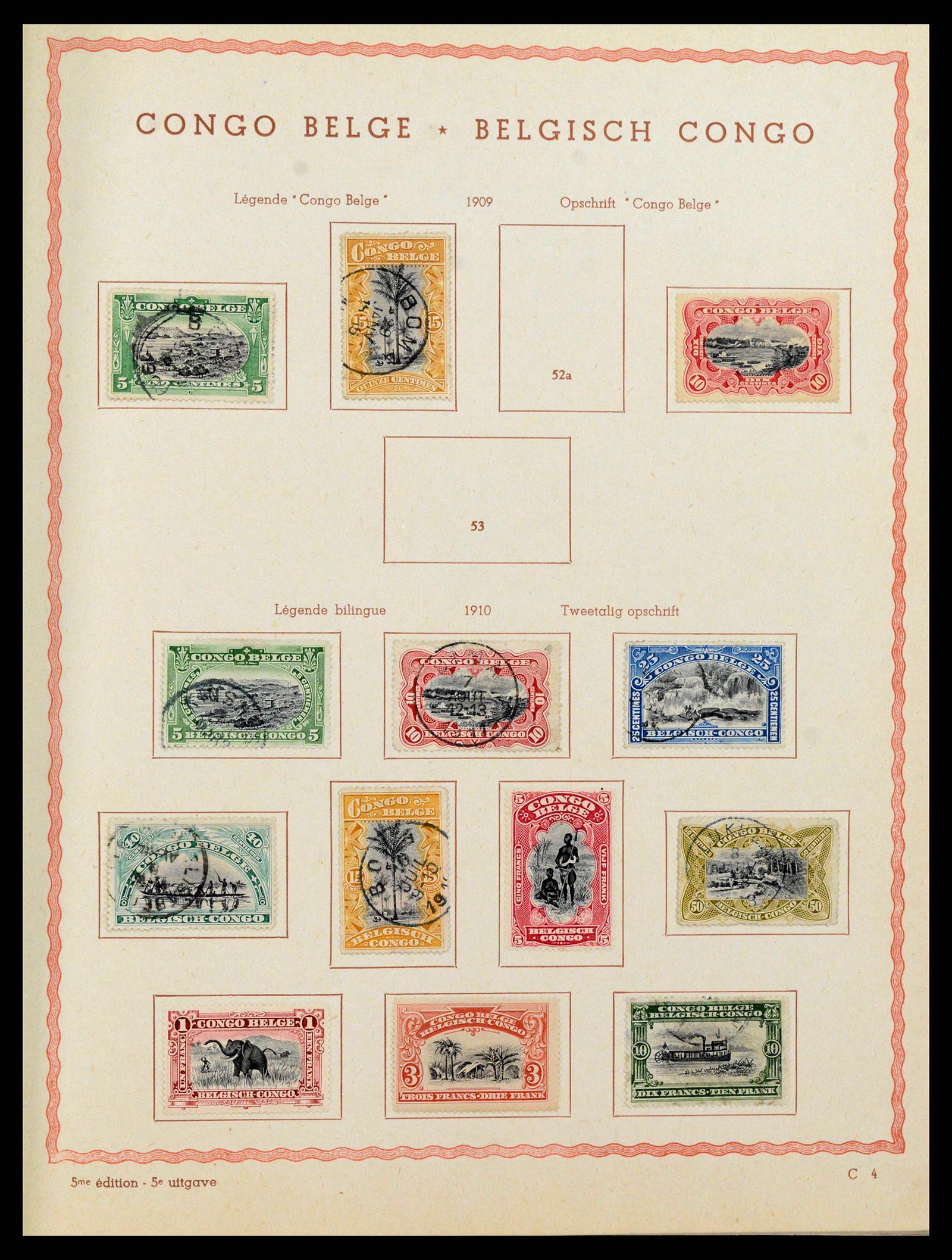 38026 0005 - Stamp collection 38026 Belgian Congo 1886-1962.