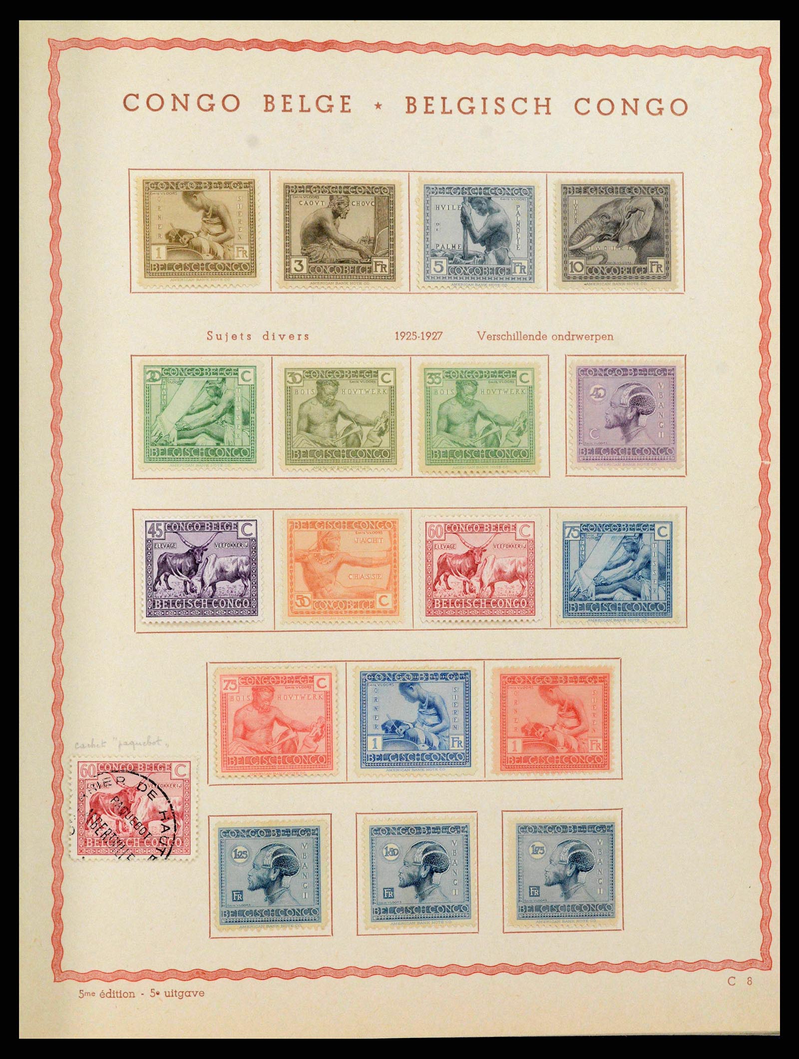 38026 0009 - Stamp collection 38026 Belgian Congo 1886-1962.