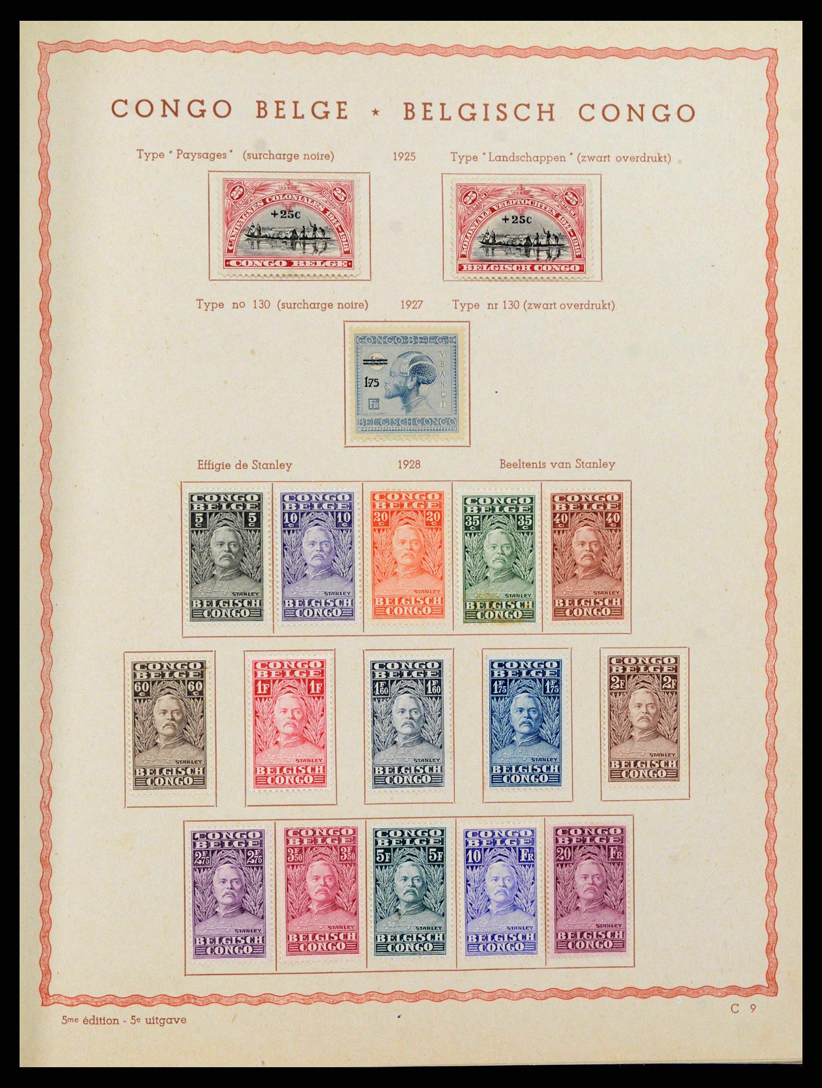 38026 0010 - Stamp collection 38026 Belgian Congo 1886-1962.