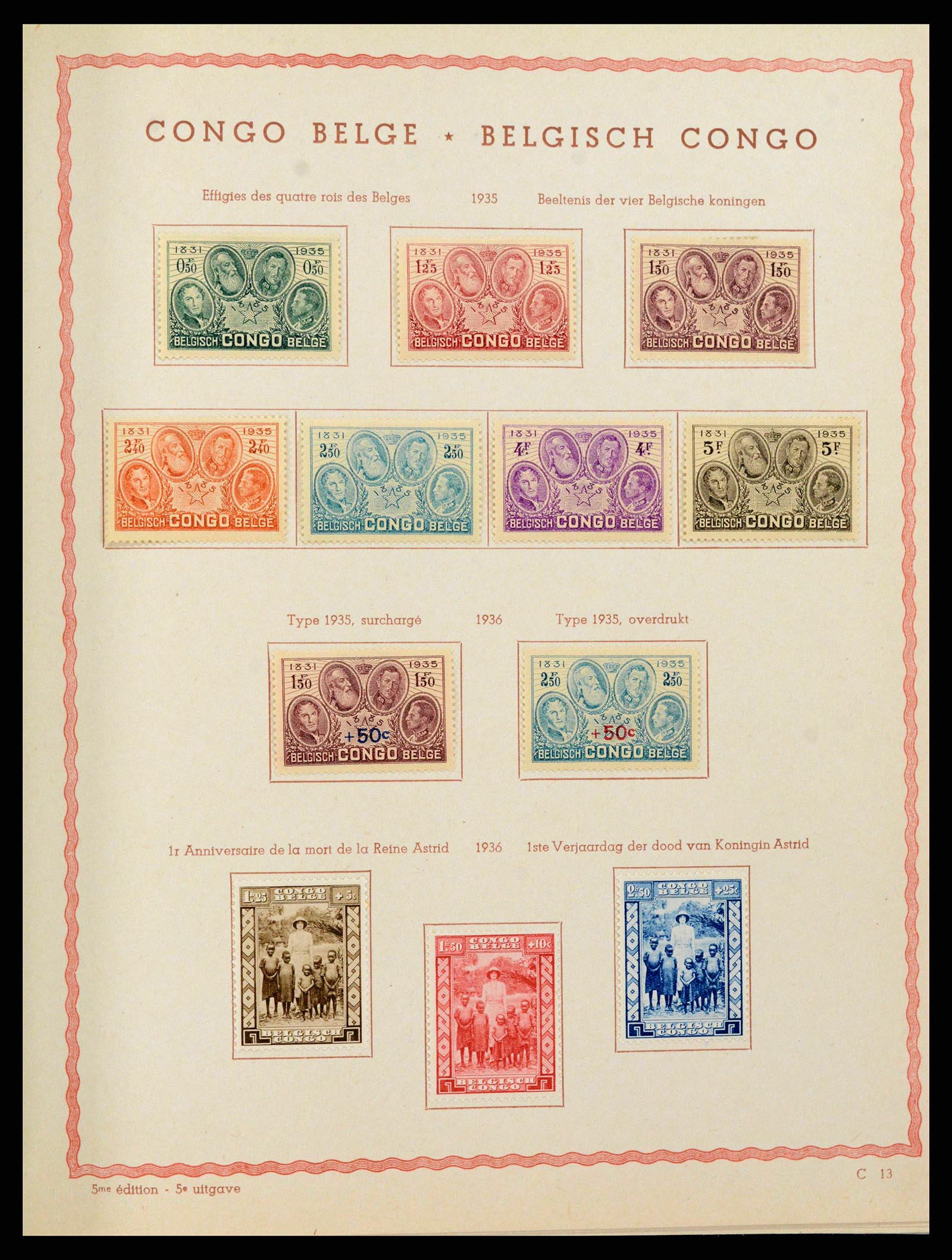 38026 0014 - Stamp collection 38026 Belgian Congo 1886-1962.