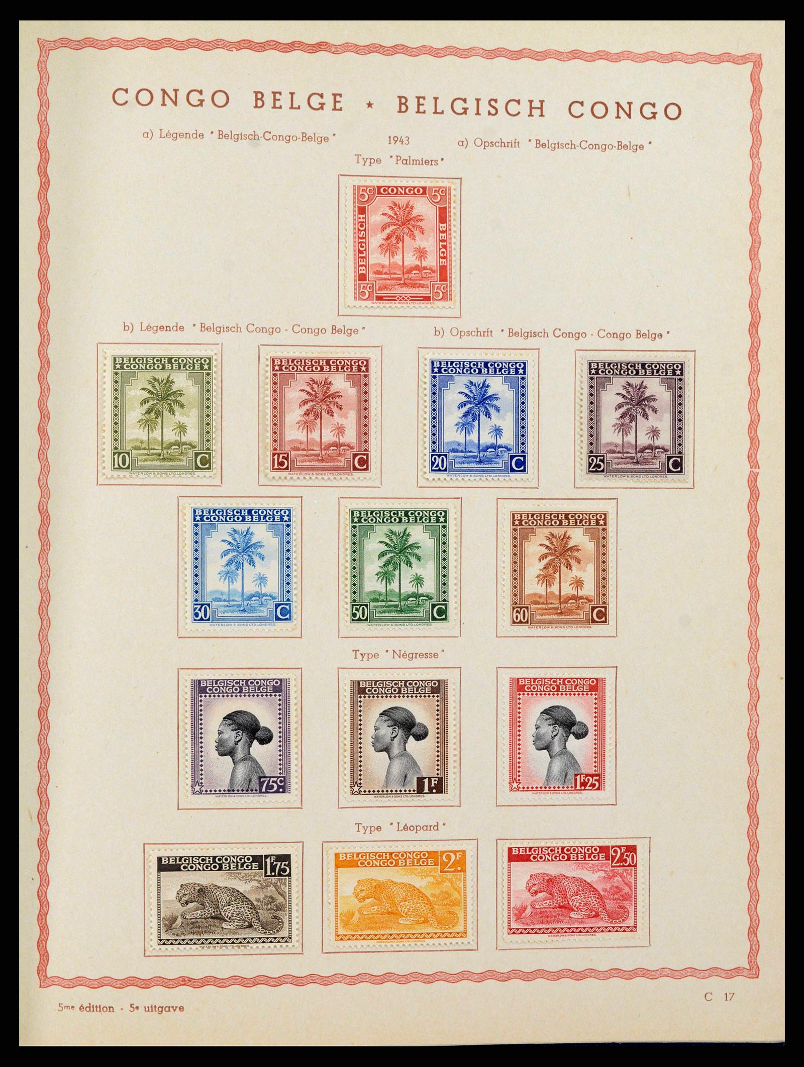 38026 0019 - Stamp collection 38026 Belgian Congo 1886-1962.