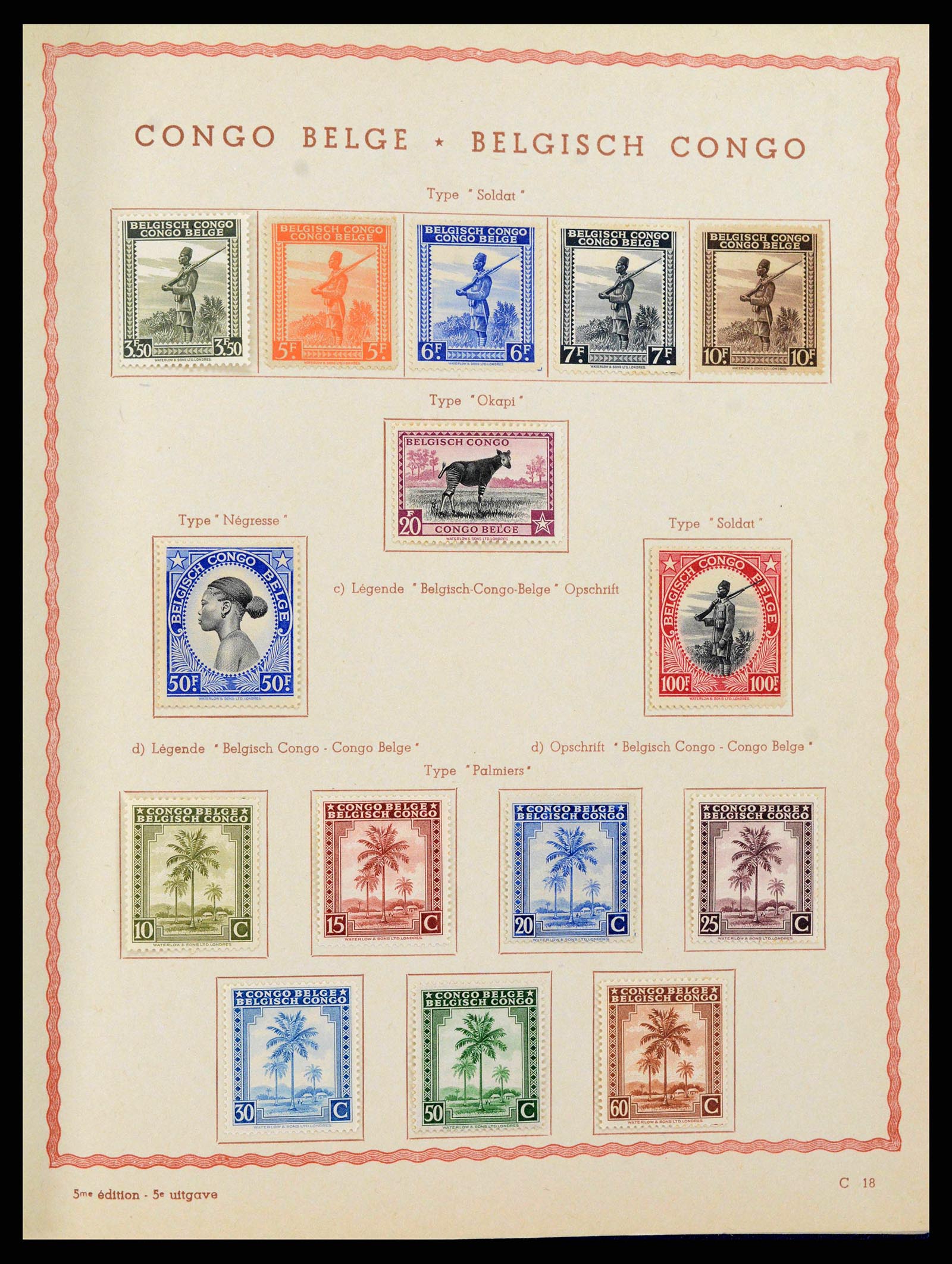 38026 0020 - Stamp collection 38026 Belgian Congo 1886-1962.