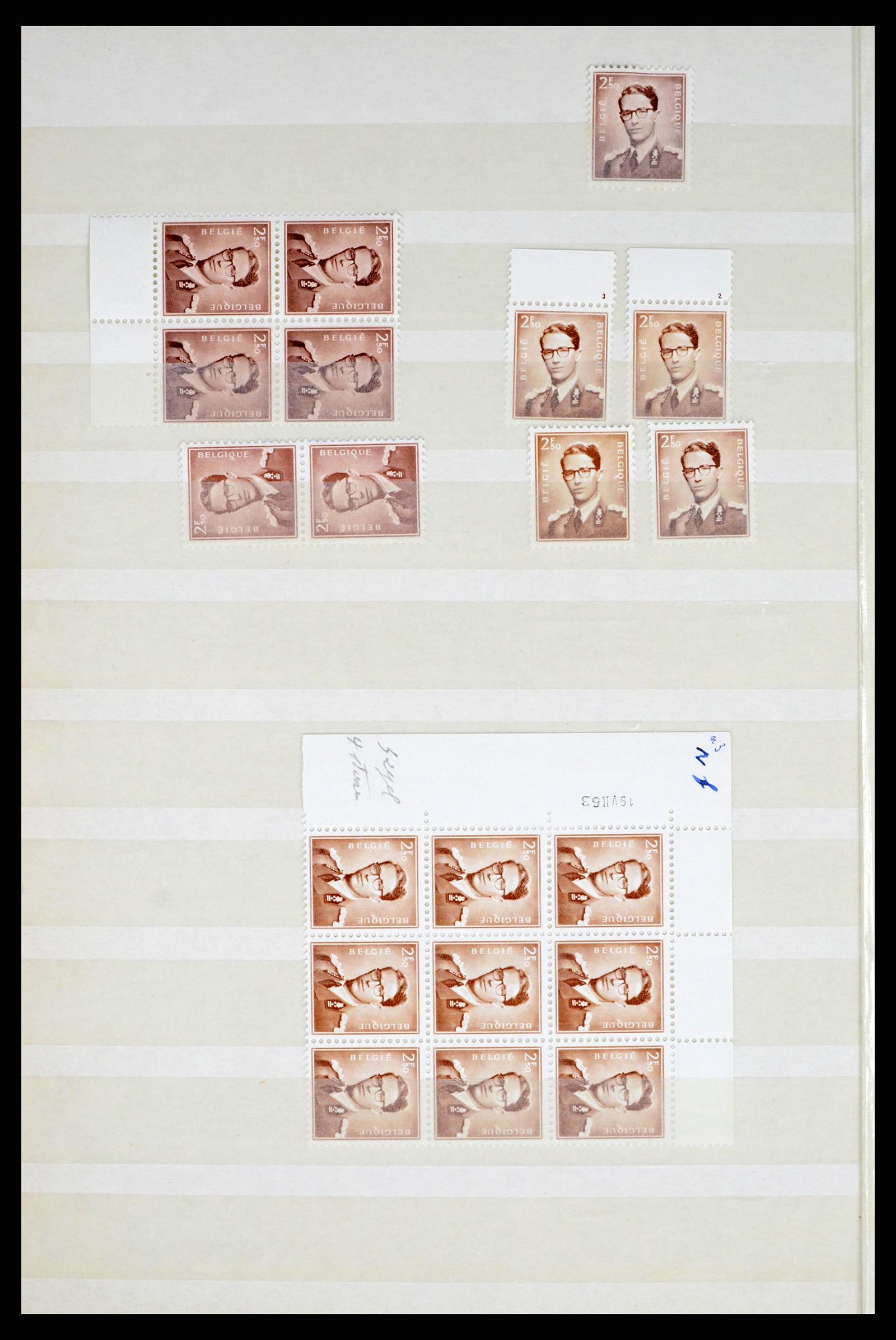 38028 0006 - Stamp collection 38028 Belgium 1953-1966.