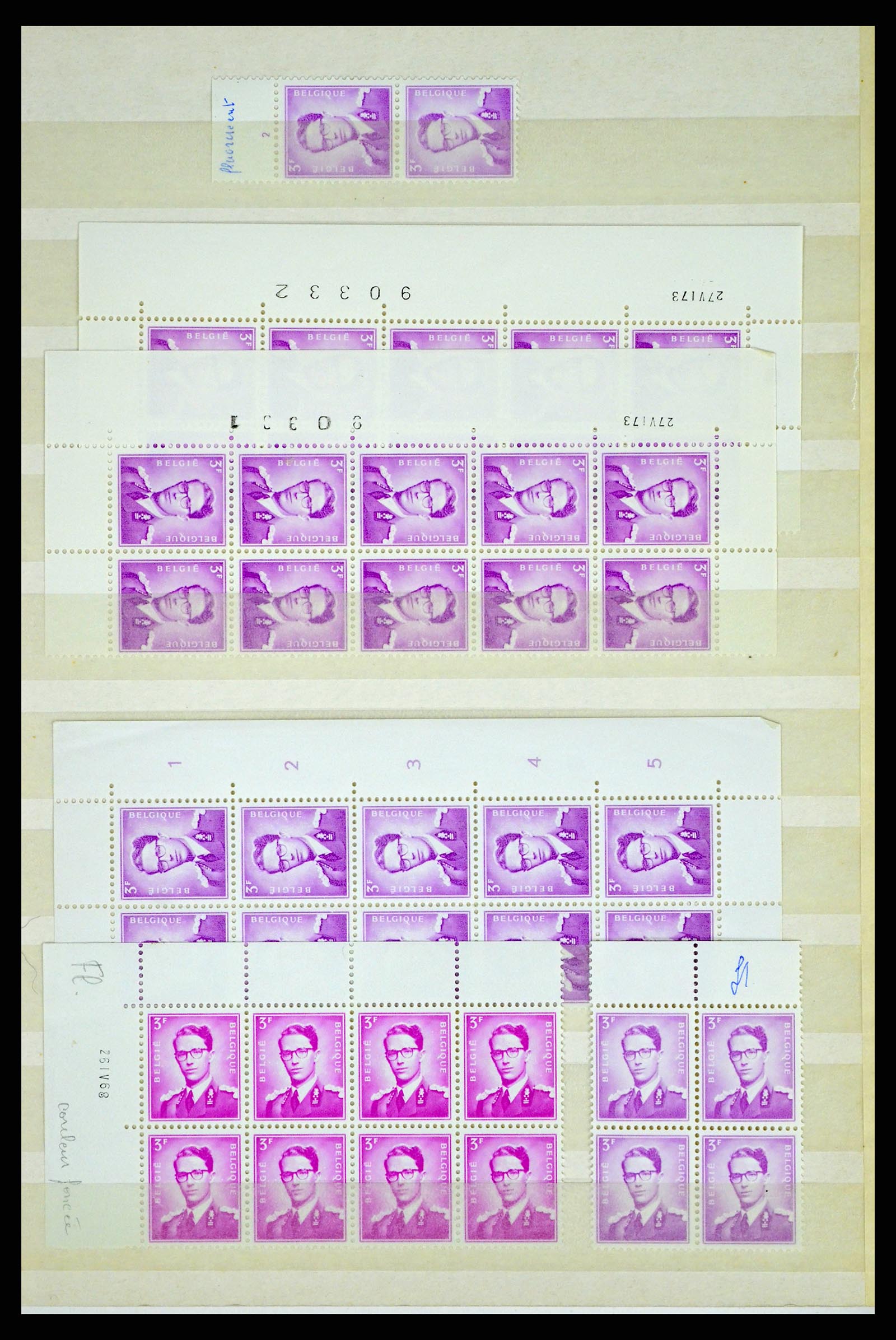 38028 0009 - Stamp collection 38028 Belgium 1953-1966.