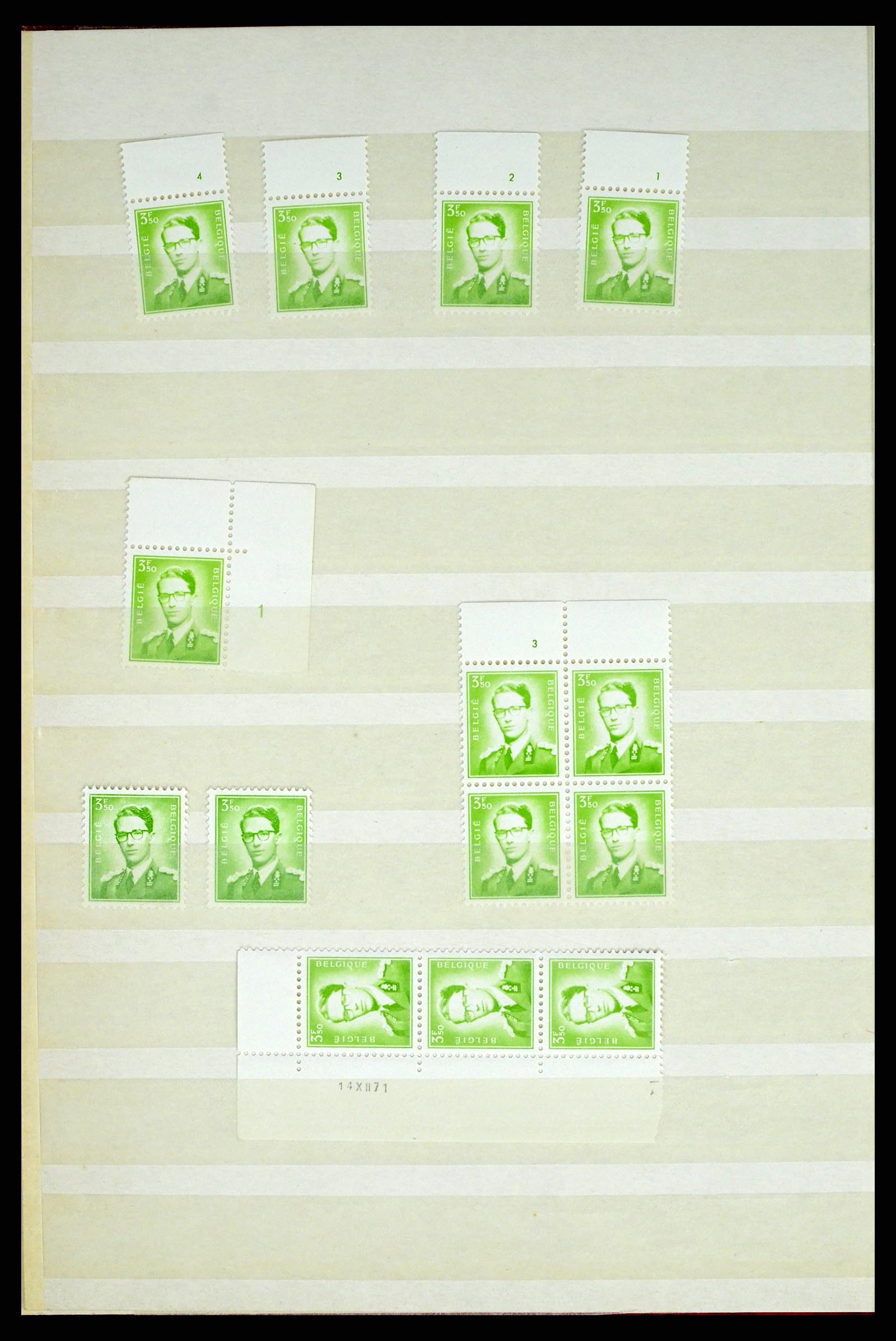 38028 0010 - Stamp collection 38028 Belgium 1953-1966.