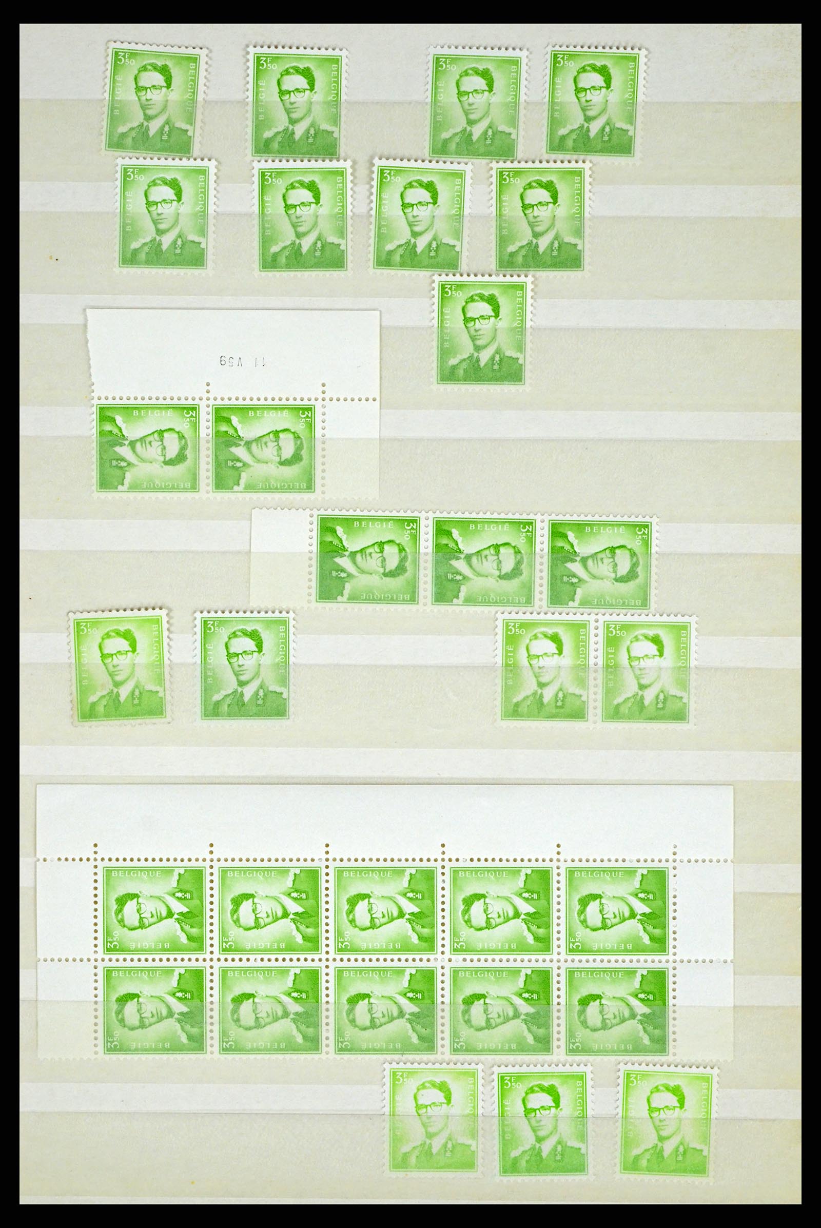 38028 0011 - Stamp collection 38028 Belgium 1953-1966.