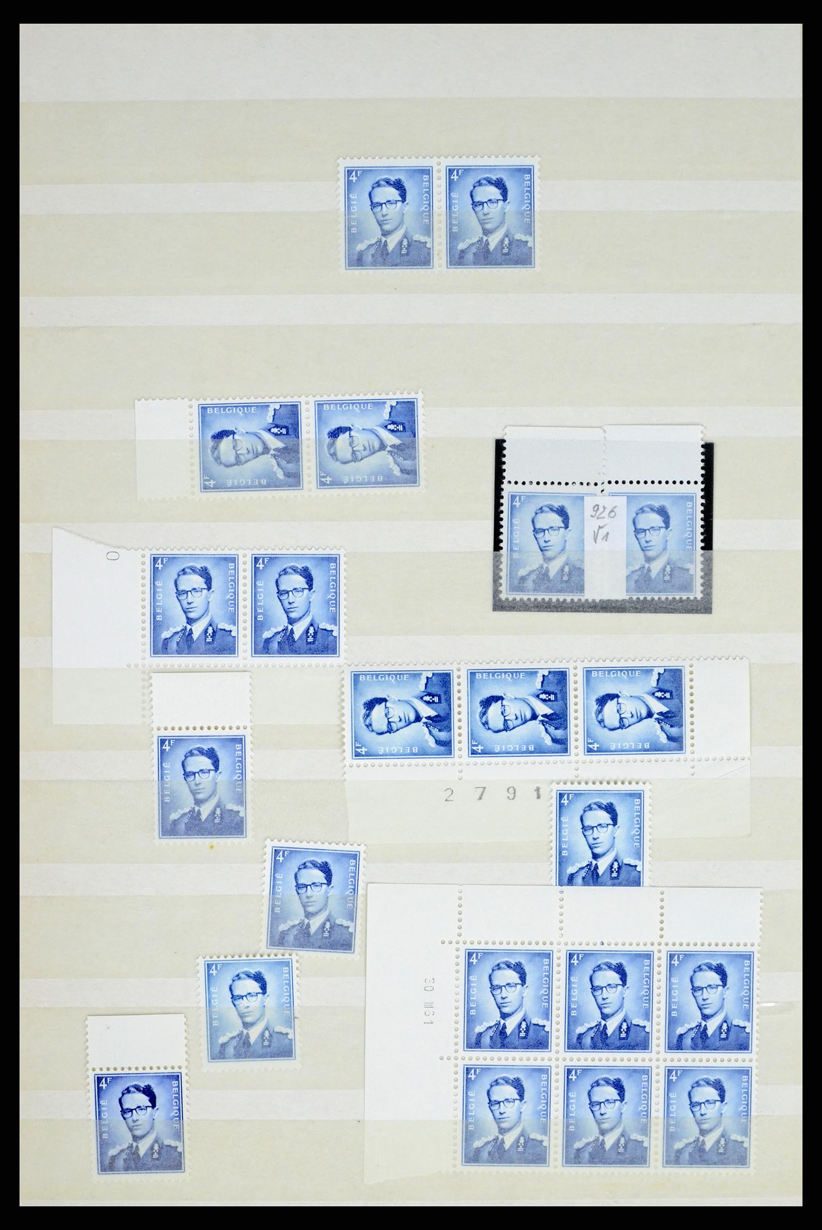 38028 0012 - Stamp collection 38028 Belgium 1953-1966.
