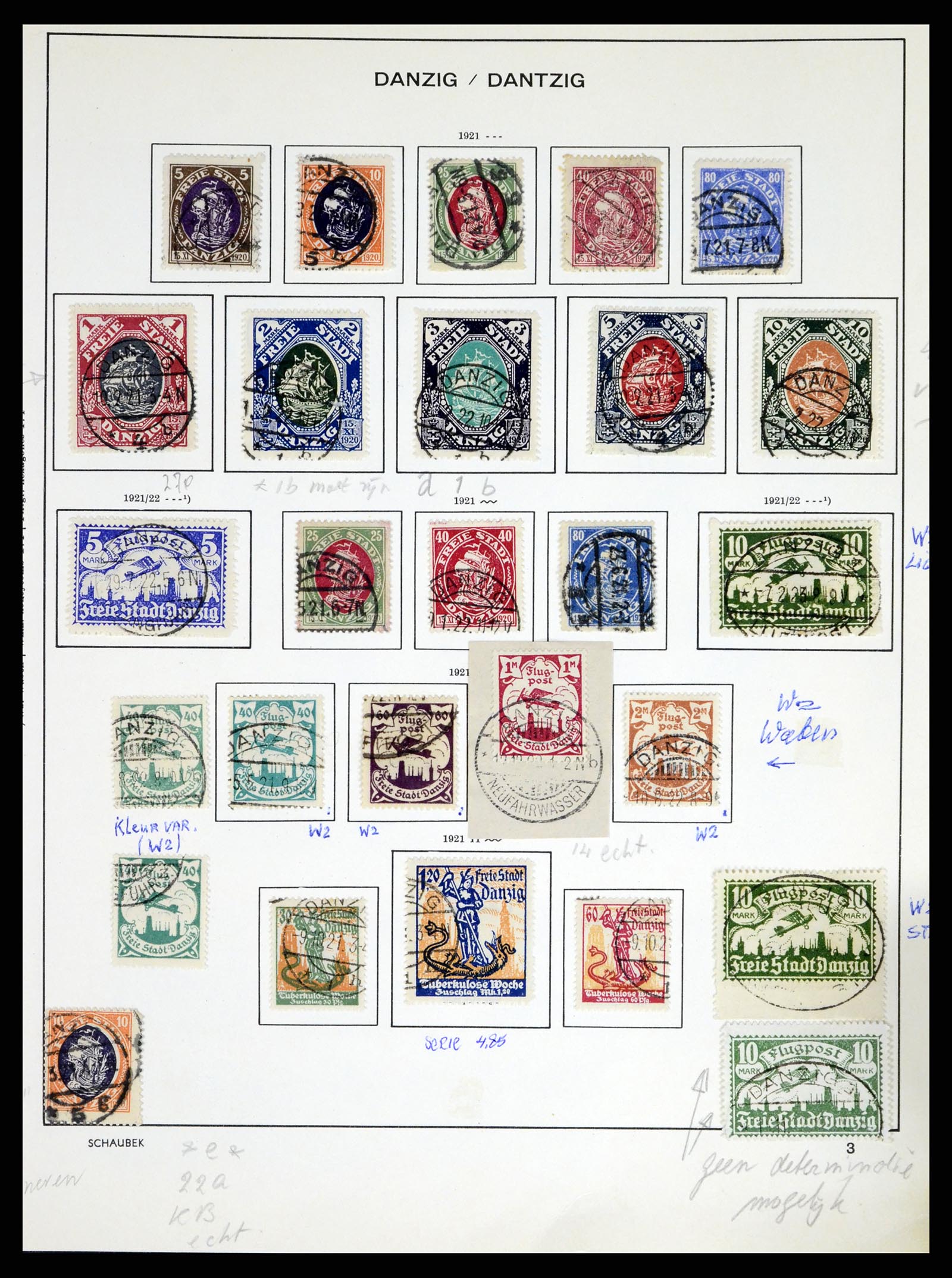 38034 0004 - Postzegelverzameling 38034 Danzig 1920-1939.