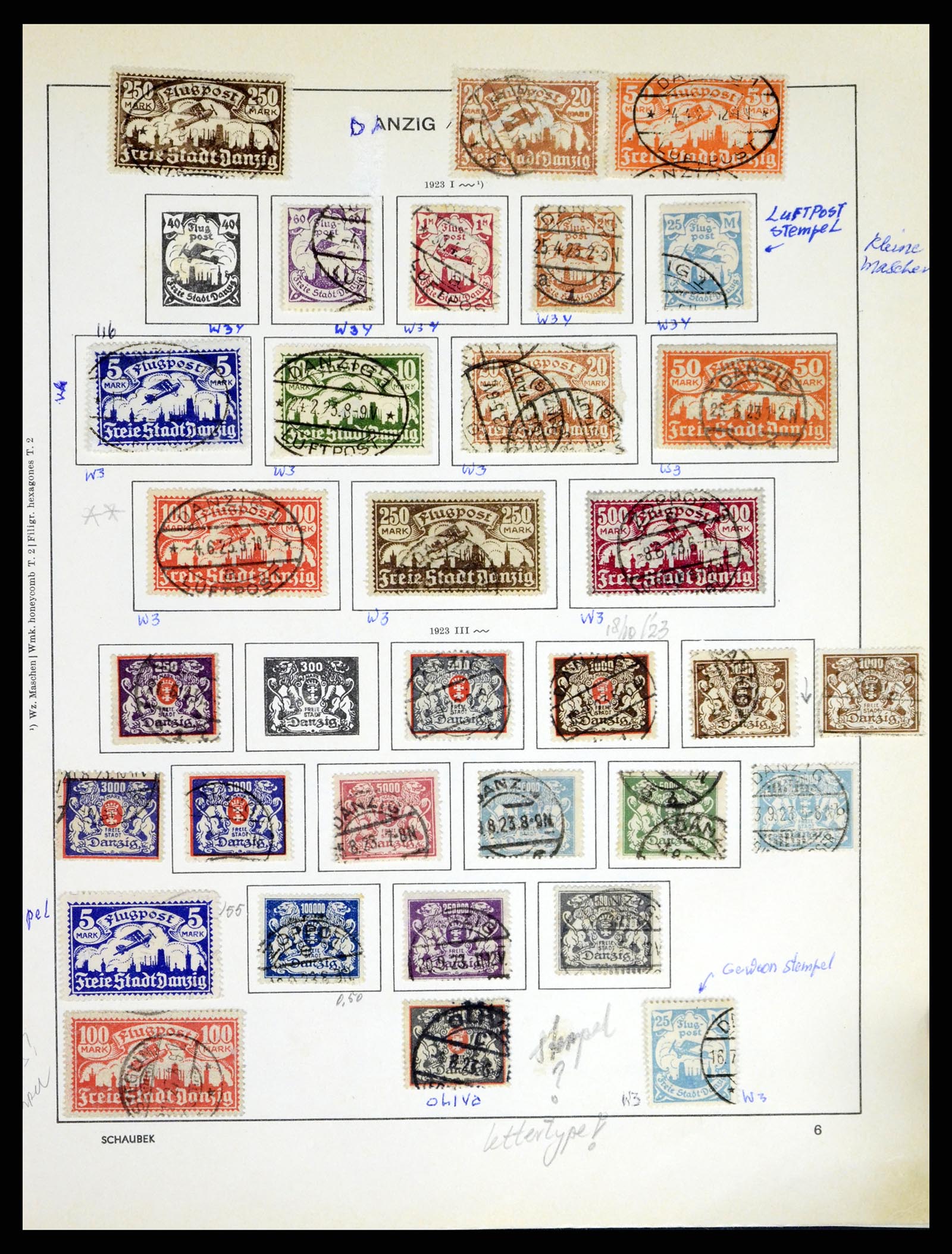 38034 0007 - Stamp collection 38034 Danzig 1920-1939.