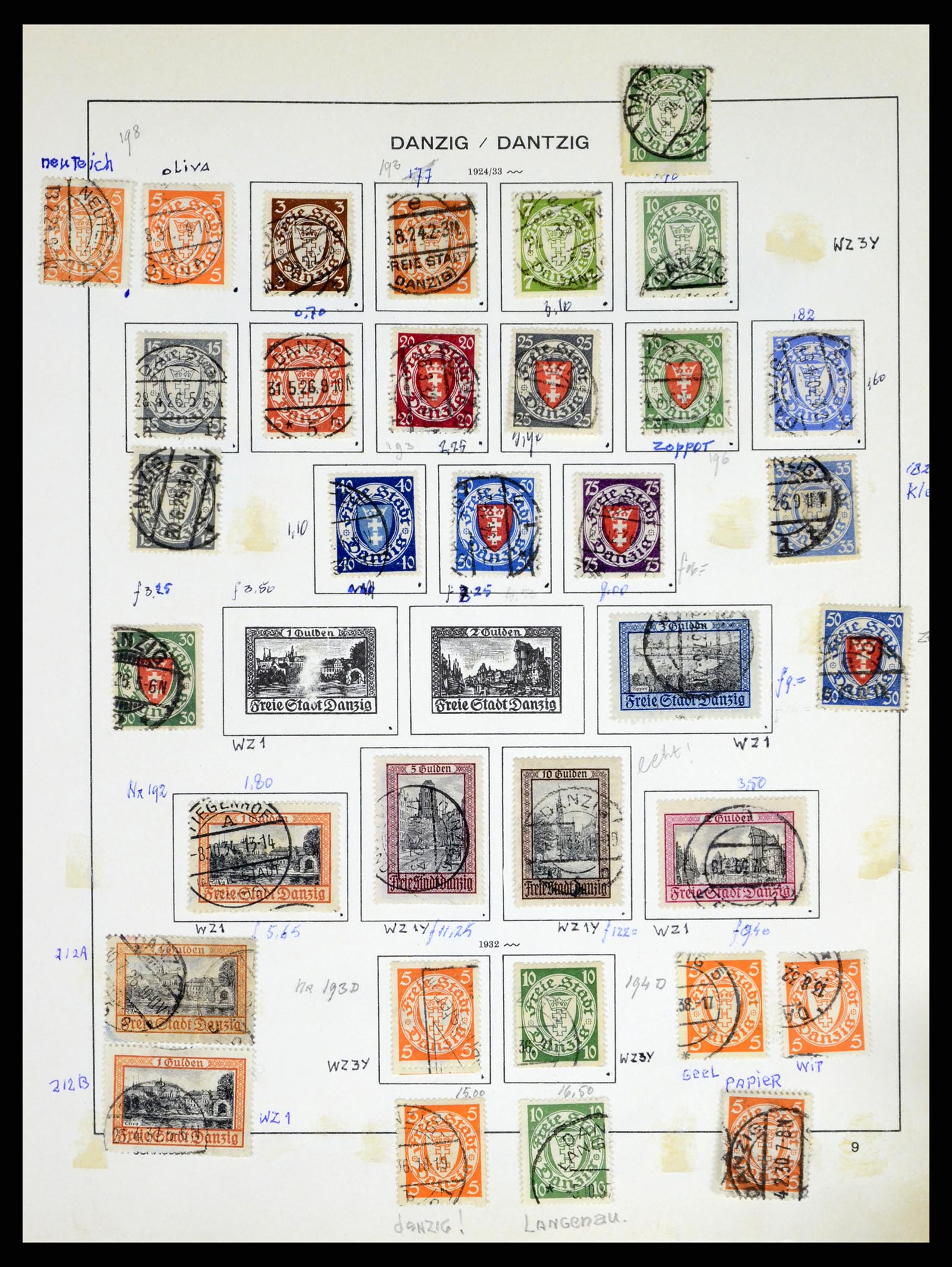 38034 0010 - Postzegelverzameling 38034 Danzig 1920-1939.