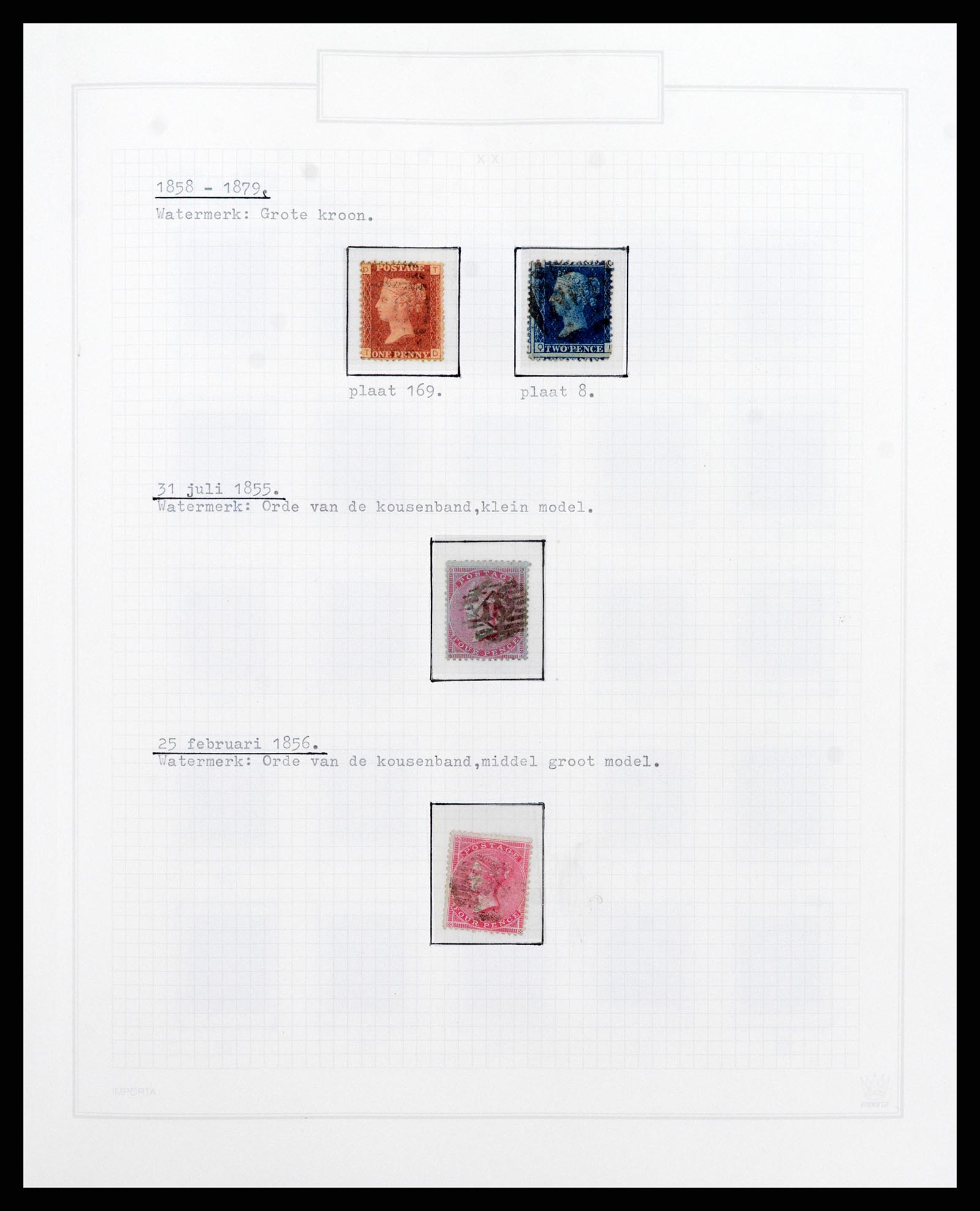 38035 005 - Postzegelverzameling 38035 Engeland 1840-2004.