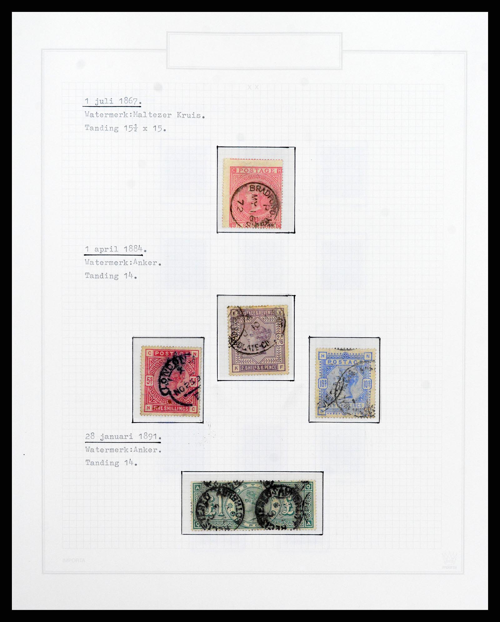 38035 022 - Postzegelverzameling 38035 Engeland 1840-2004.