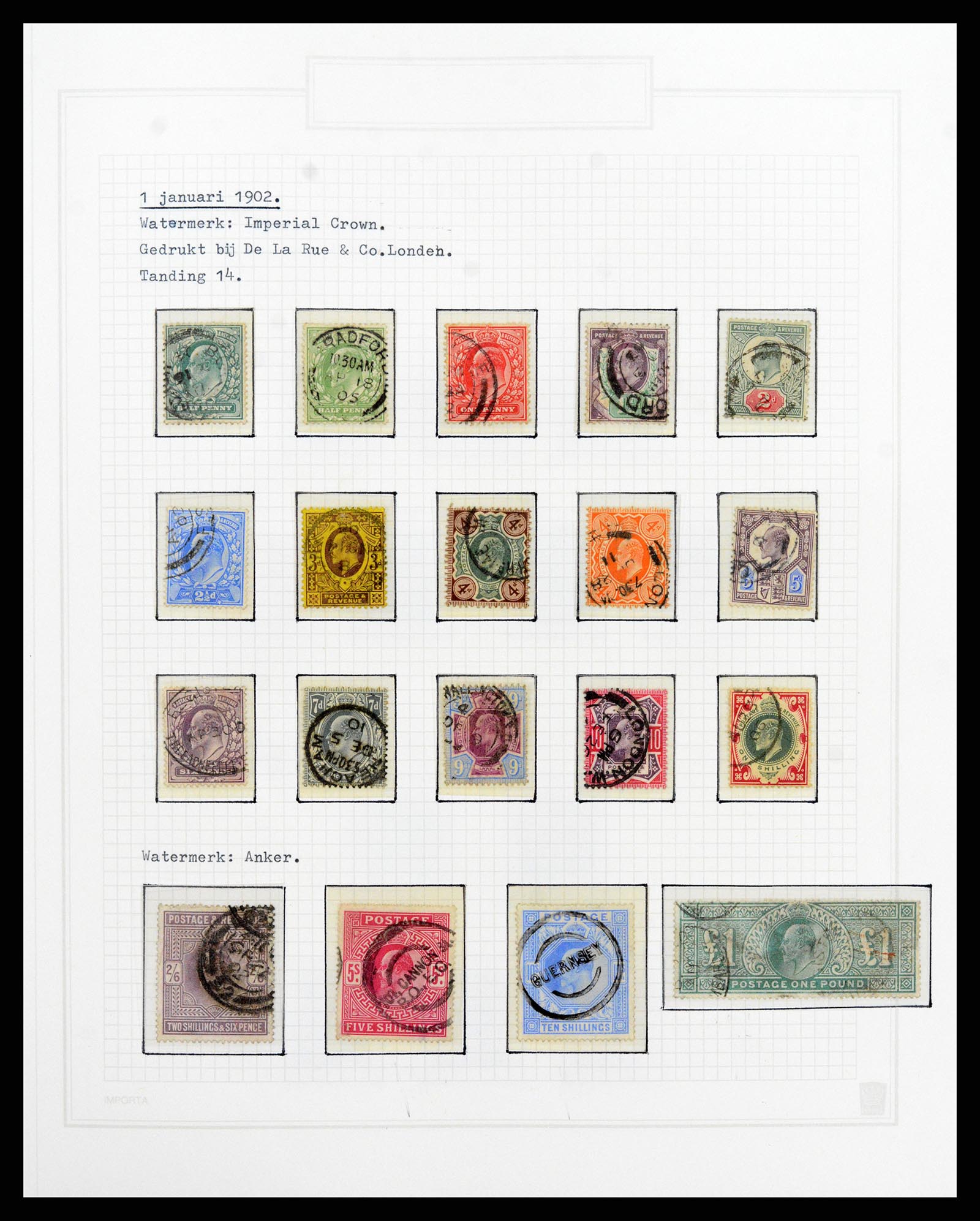 38035 025 - Postzegelverzameling 38035 Engeland 1840-2004.