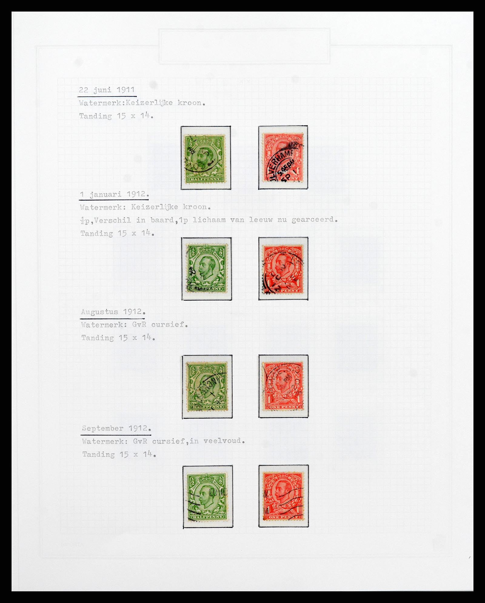 38035 028 - Postzegelverzameling 38035 Engeland 1840-2004.