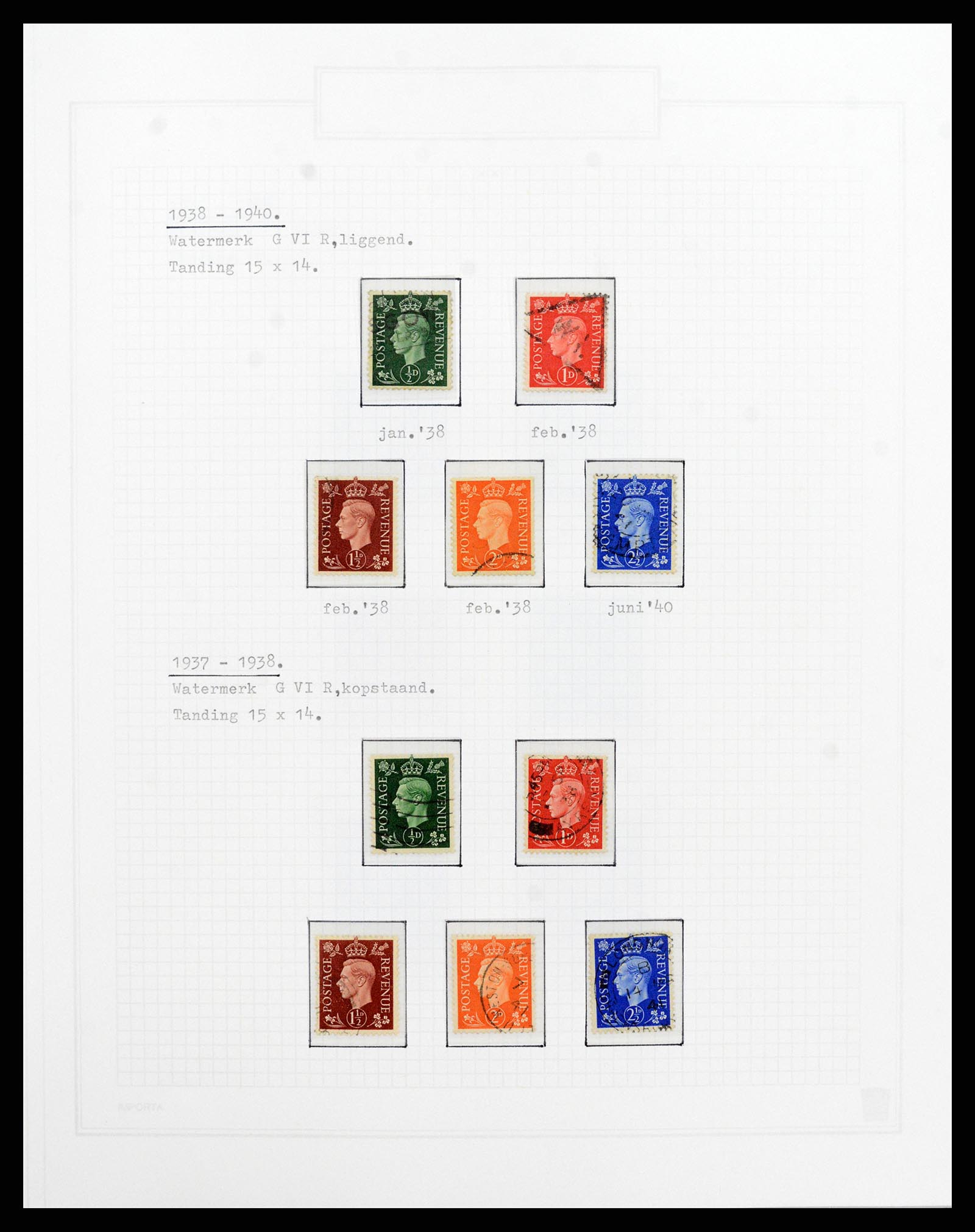 38035 037 - Postzegelverzameling 38035 Engeland 1840-2004.