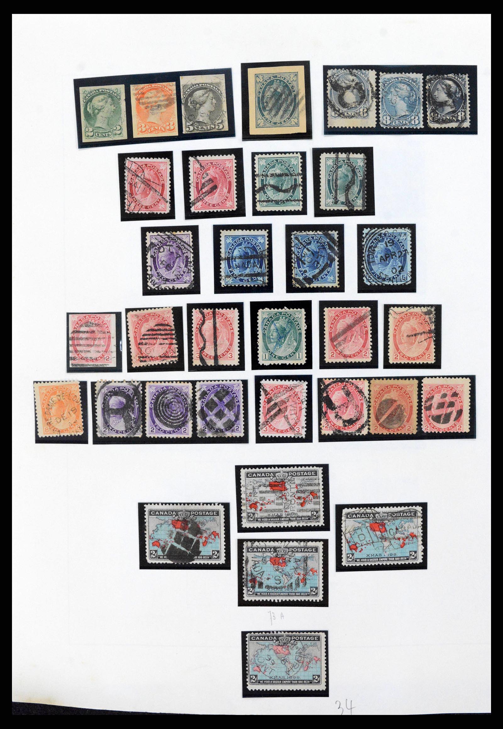38036 0007 - Postzegelverzameling 38036 Canada 1851-1980.