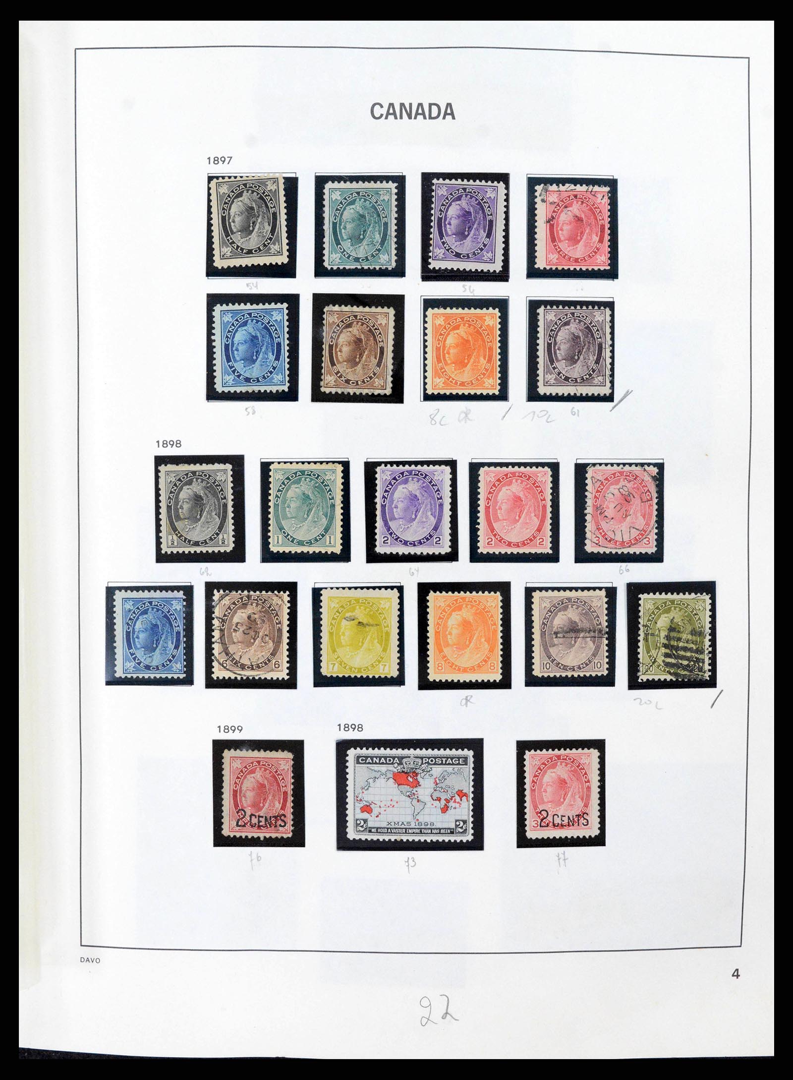 38036 0008 - Postzegelverzameling 38036 Canada 1851-1980.