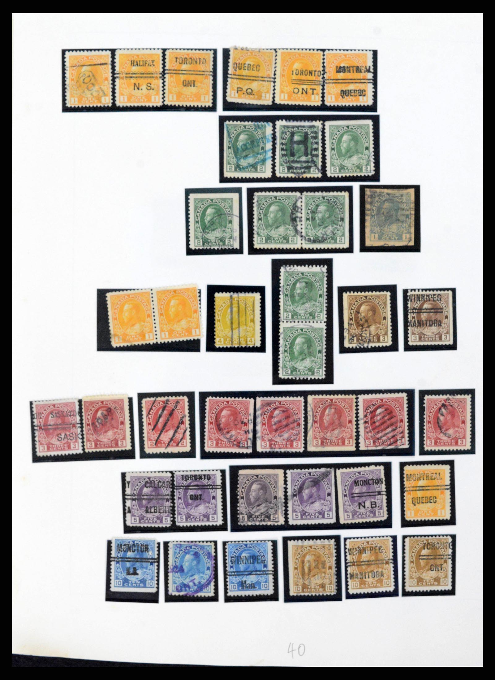 38036 0015 - Postzegelverzameling 38036 Canada 1851-1980.