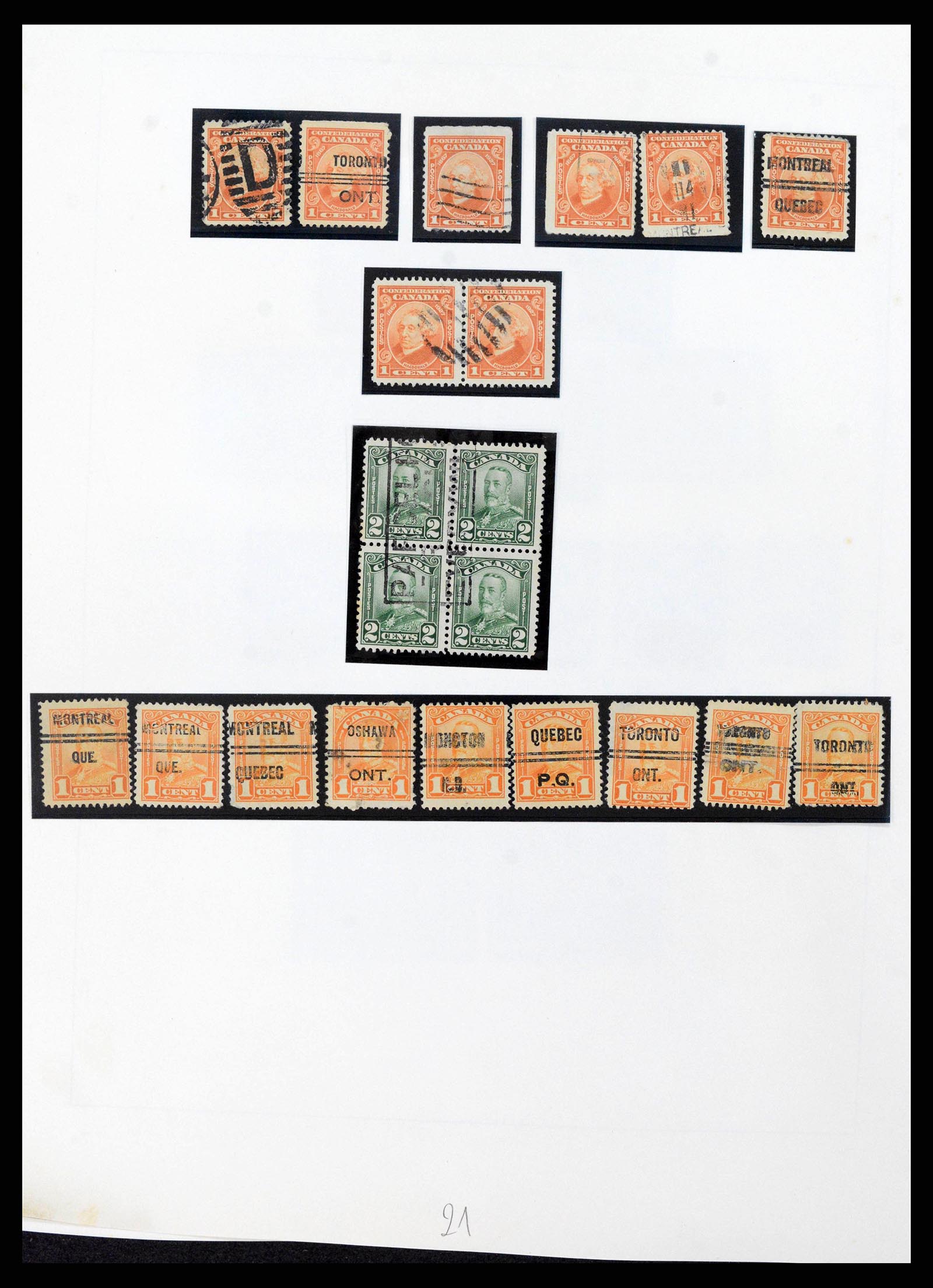38036 0019 - Postzegelverzameling 38036 Canada 1851-1980.