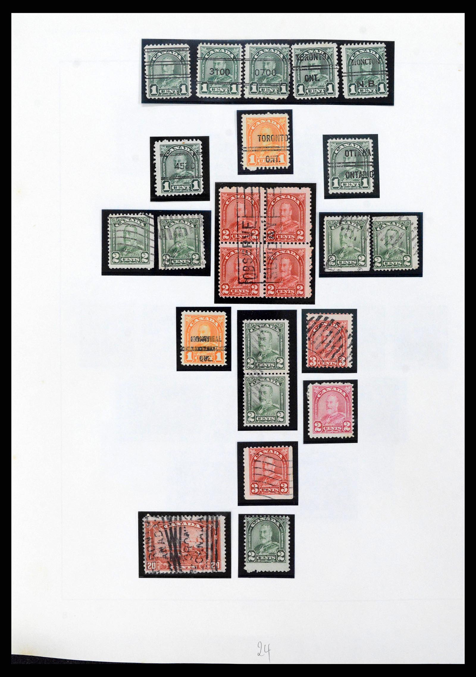 38036 0021 - Postzegelverzameling 38036 Canada 1851-1980.